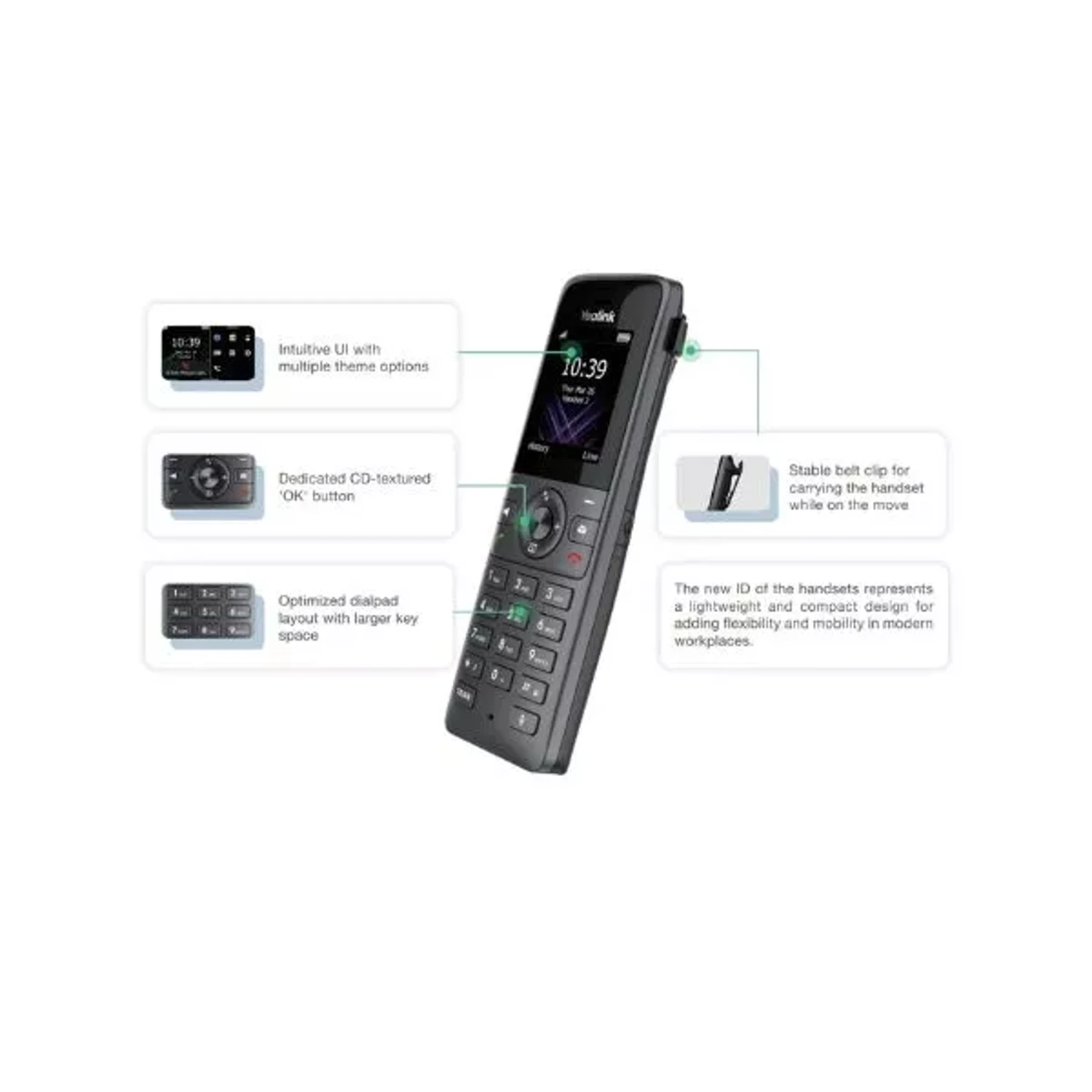 Telefono IP Inalambrico con Base W73p — foto 3