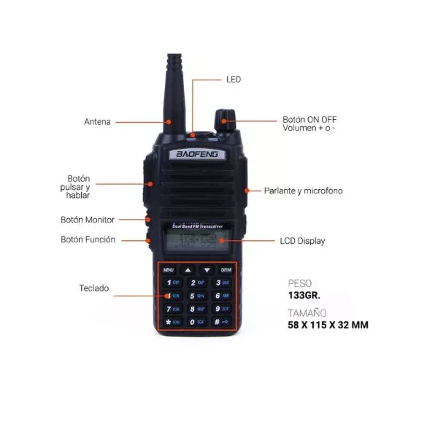 Radio Portable Uhf/vhf Dual Band — foto 1