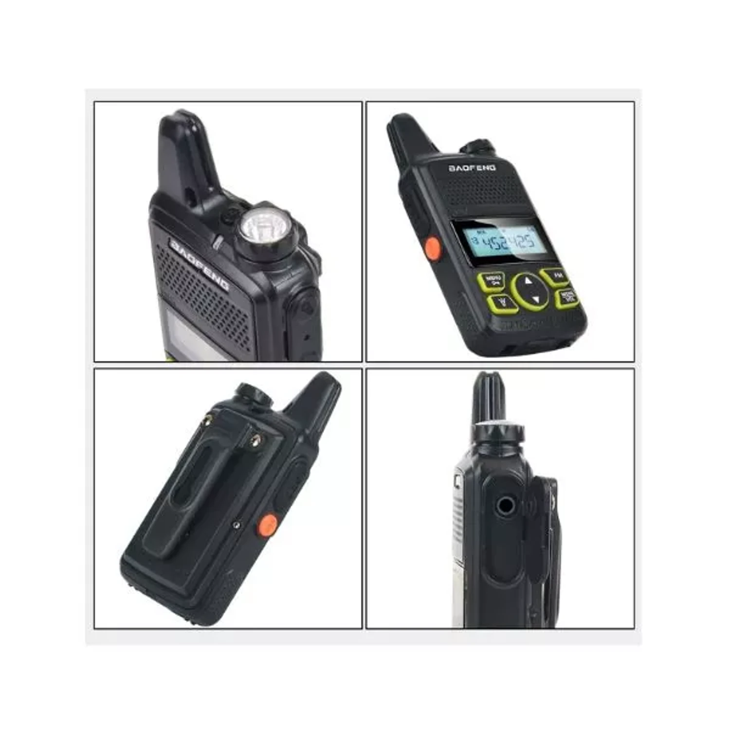 Mini Walkie Talkie UHF con Pantalla — foto 11