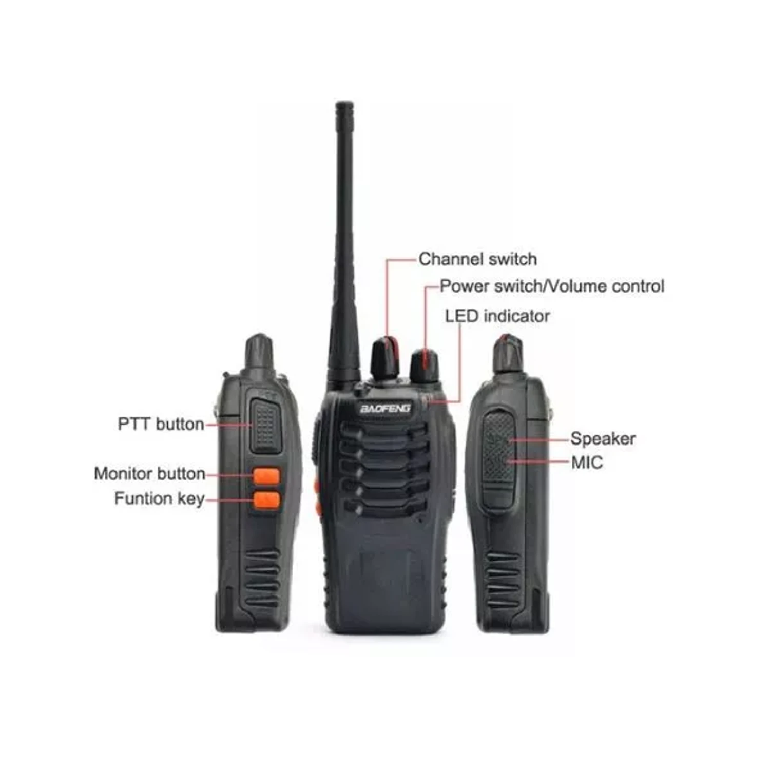 Radio Portable UHF Bf-888s — foto 4