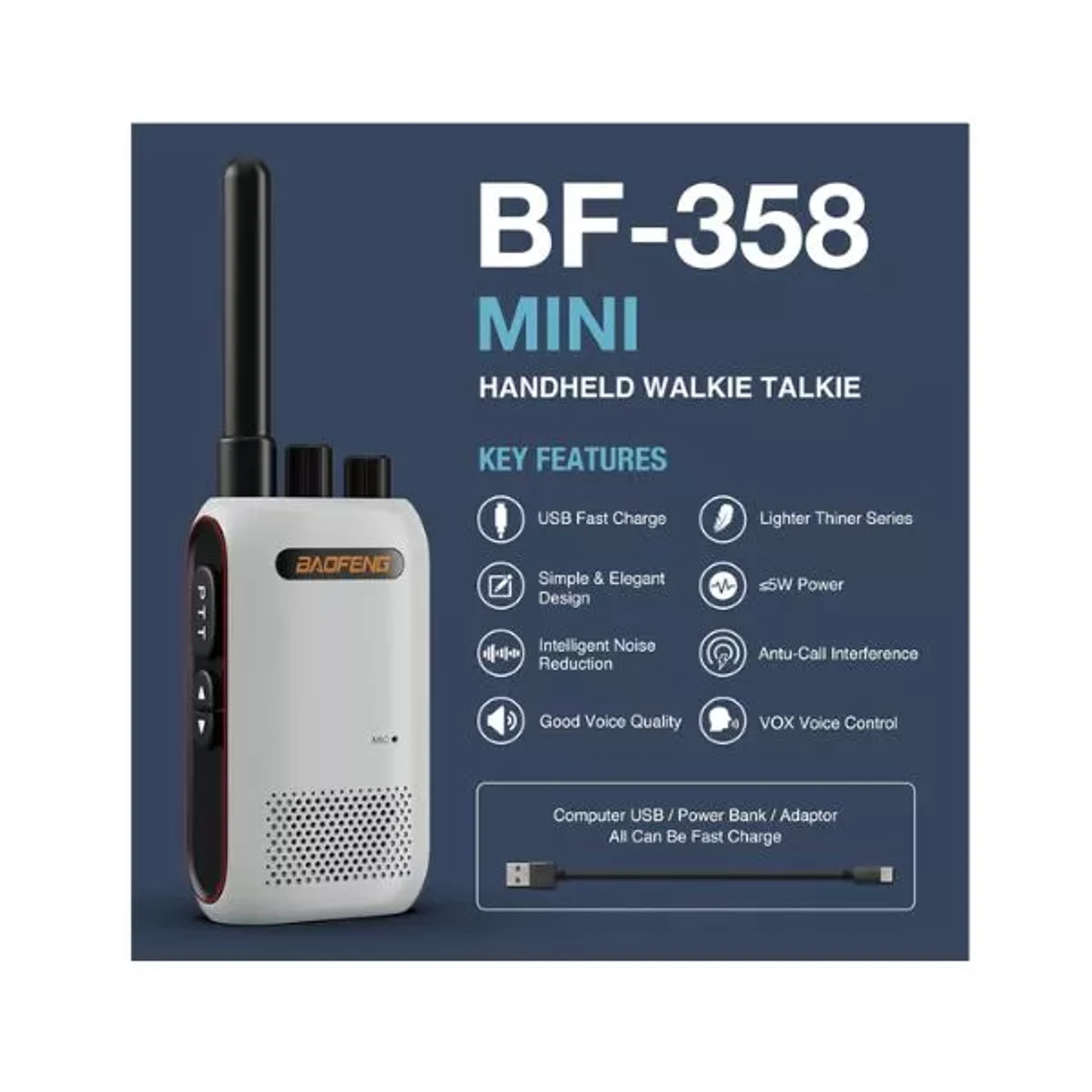 Radio Portable UHF Analogico Frecuenci — foto 4