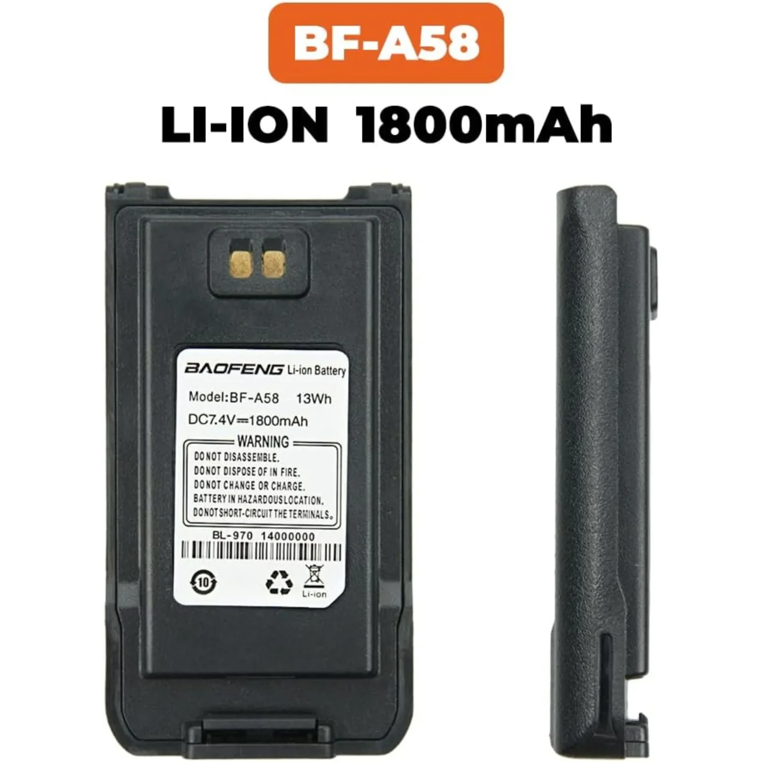 Bateria de Lition para Radio Bf-bf-a58 — foto 3