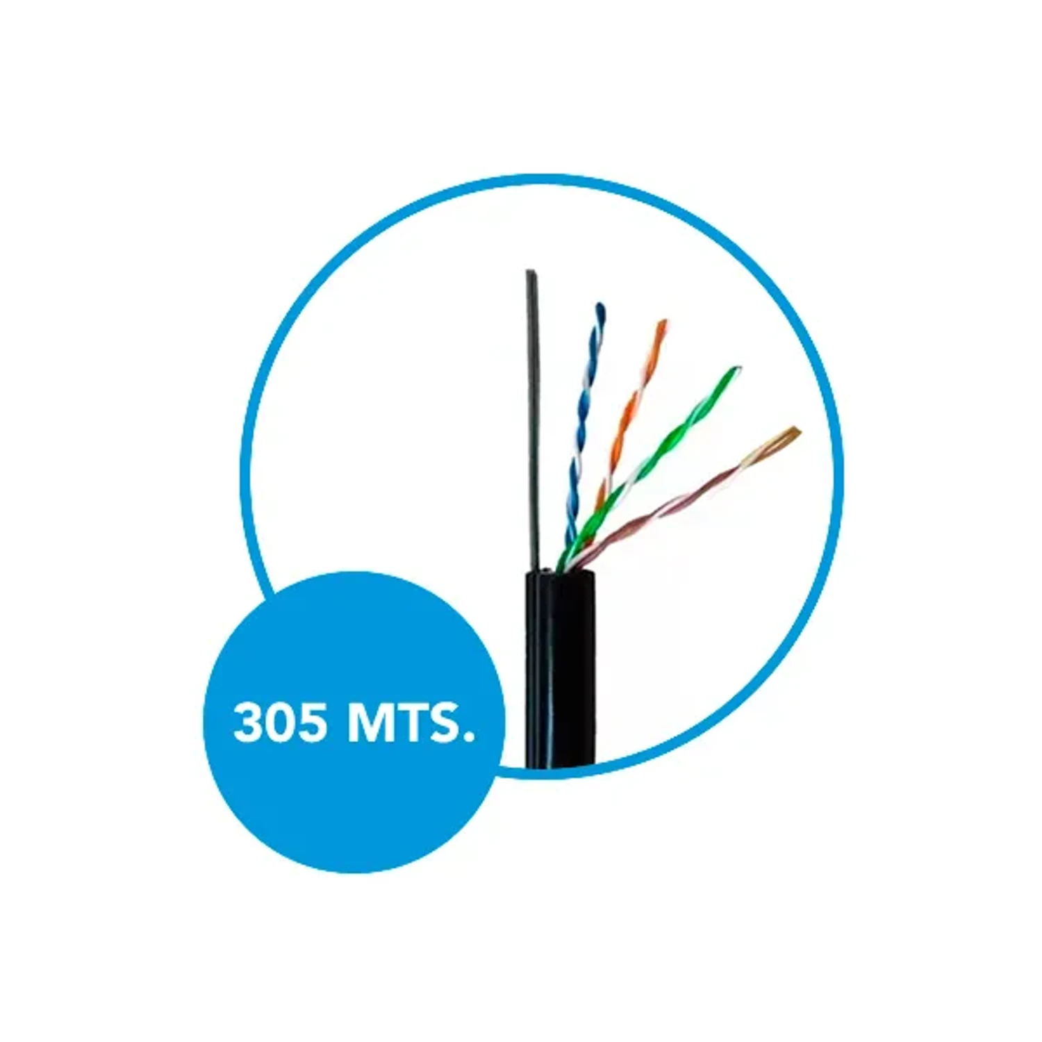 Cable UTP CAT6 Cca Ext Mens 305 Metros — foto 2