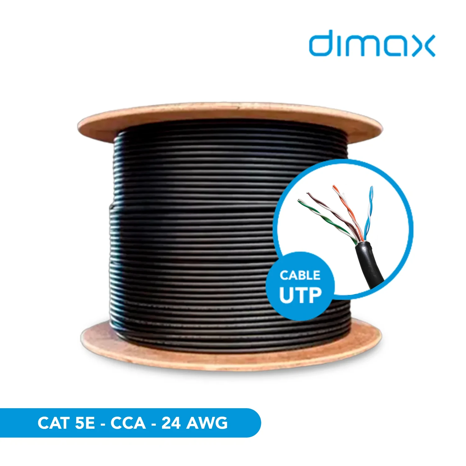Cable UTP CAT5E Cca Ext Aleacion — foto 1
