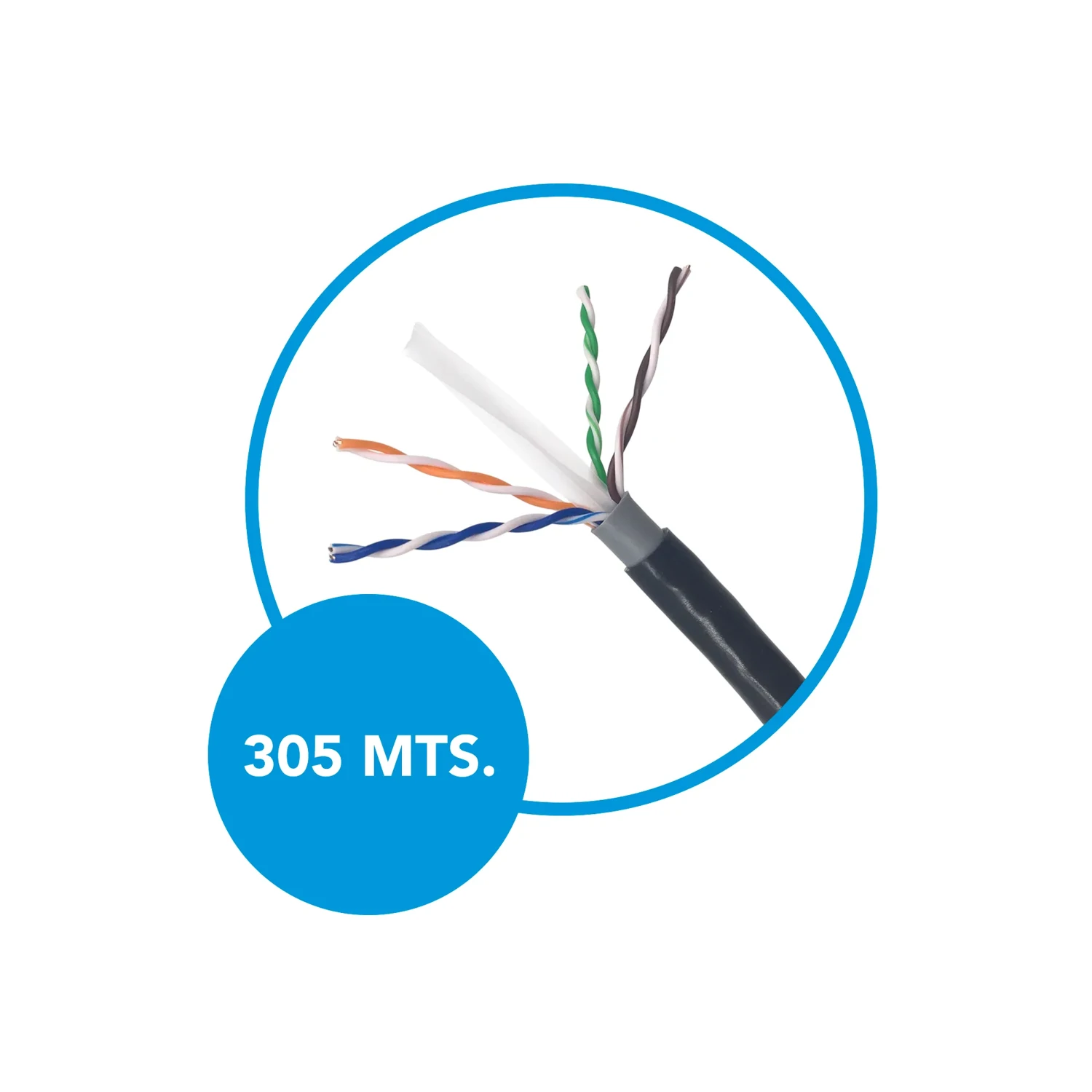 Cable UTP CAT6 Cca Ext 305 Metros — foto 2