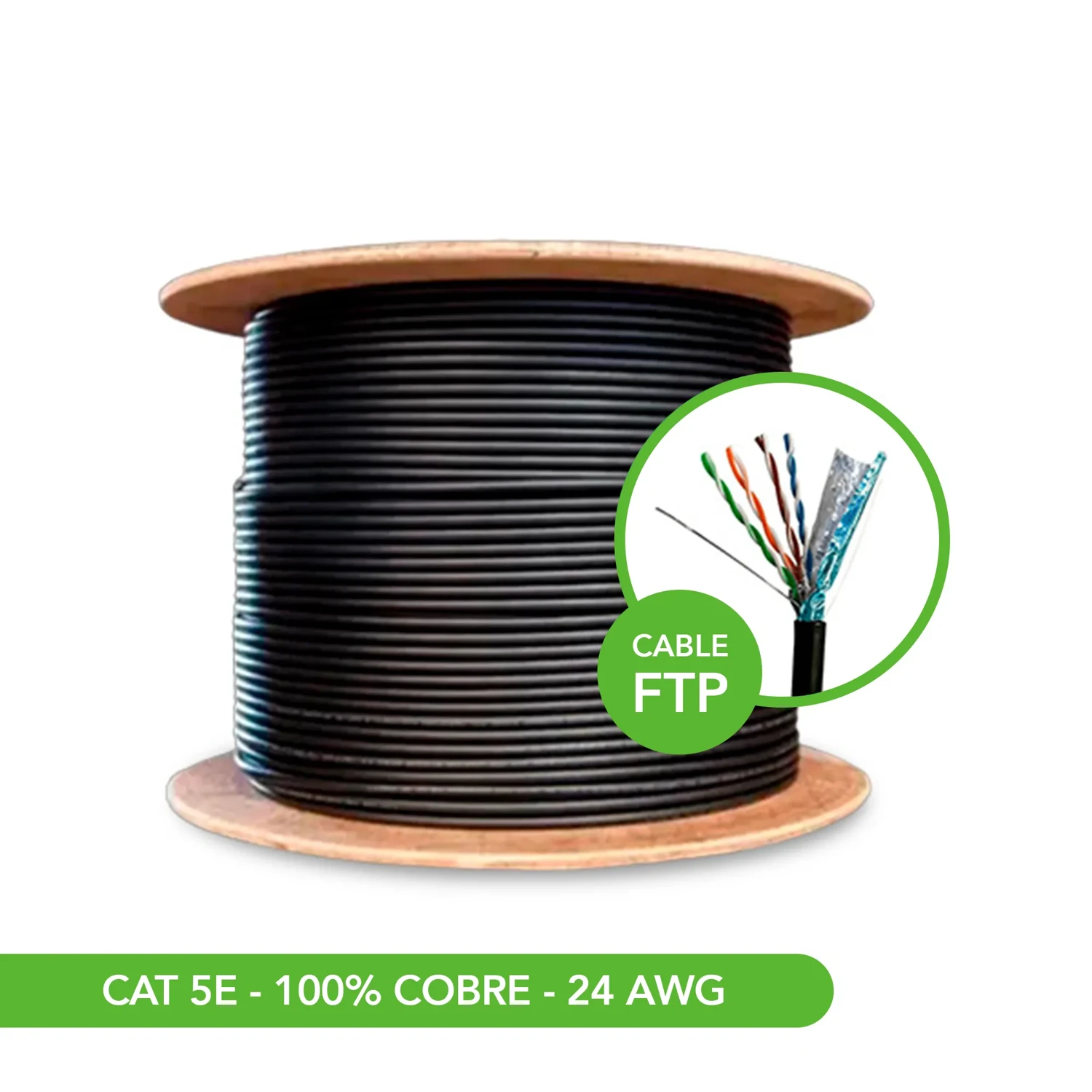 Cable FTP CAT5E BC Ext 305 Metros — foto 1