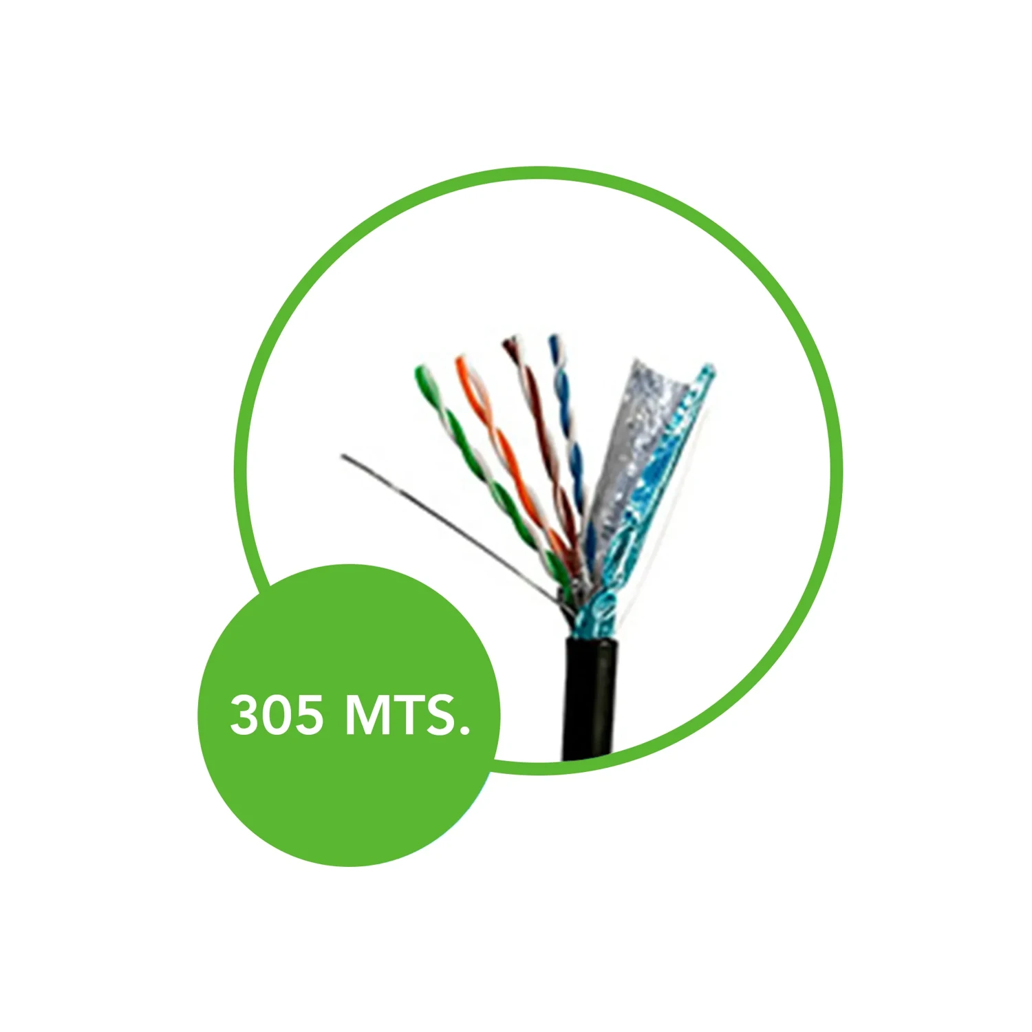 Cable FTP CAT5E BC Ext 305 Metros — foto 2