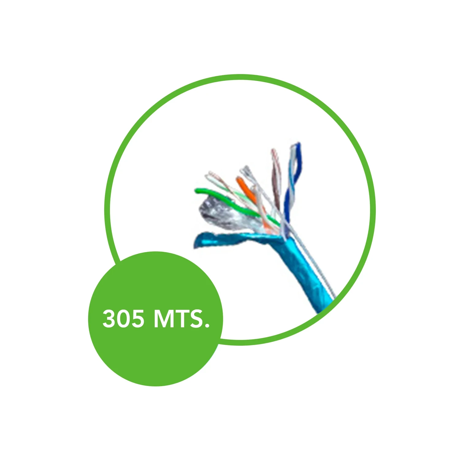 Cable FTP CAT5E Cca Ext 305 Metros — foto 2