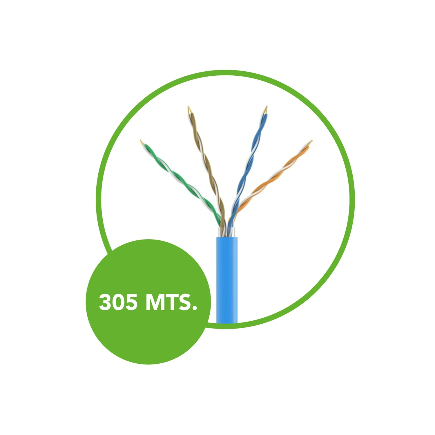 Cable UTP CAT5E BC Int 305 Metros UL — foto 2