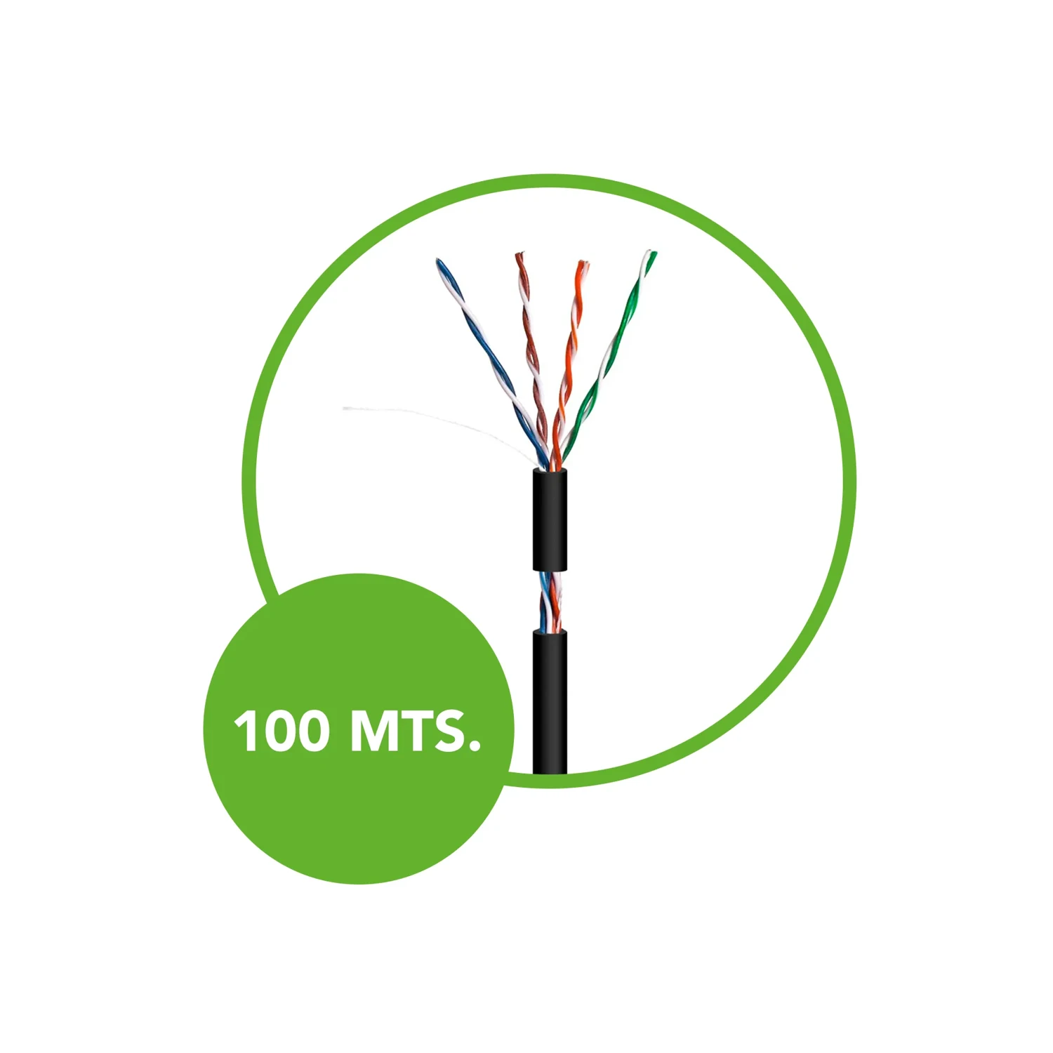 Cable UTP CAT5E BC Ext 100 Metros — foto 2