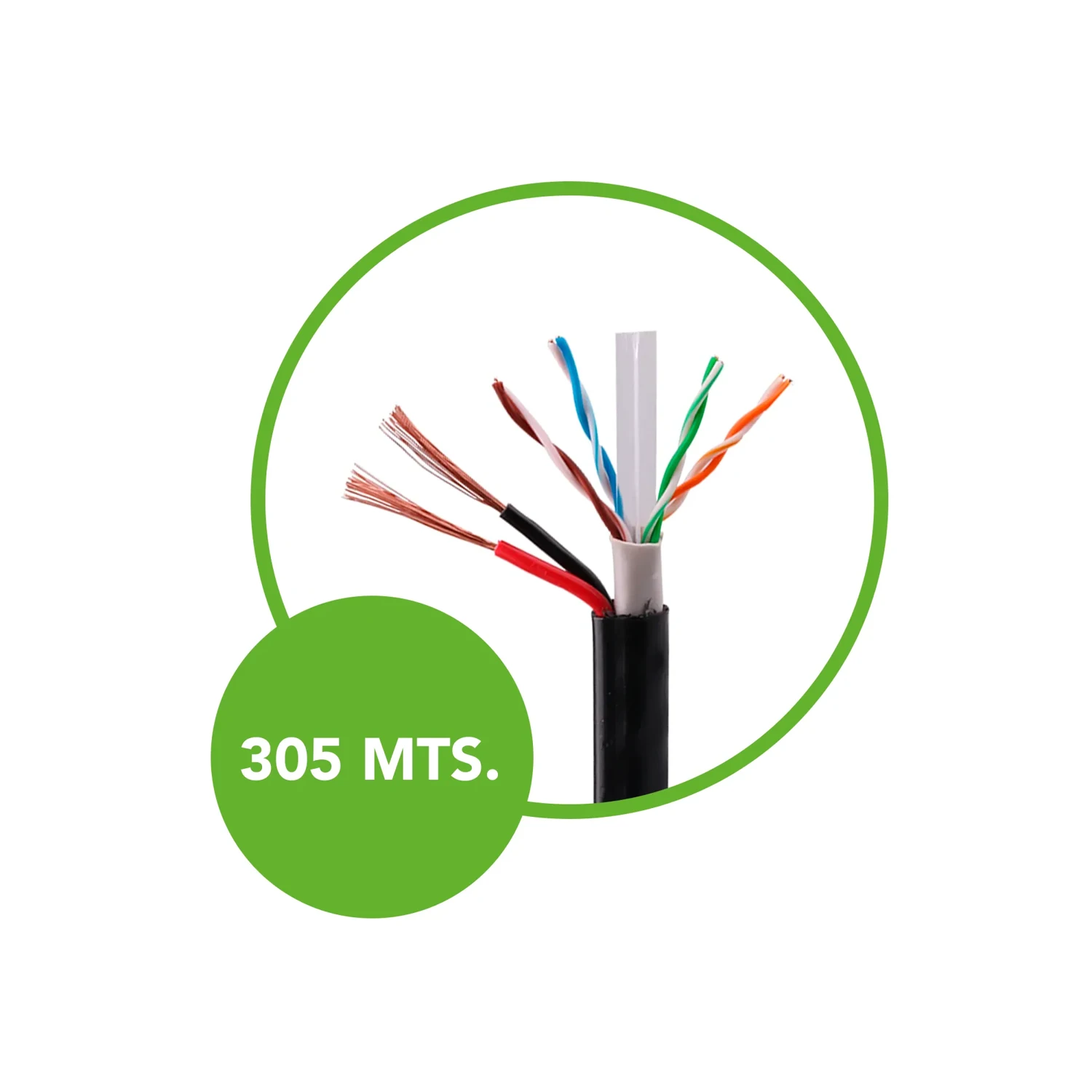 Cable UTP CAT5E Cca Ext Siames 305 Metr — foto 2