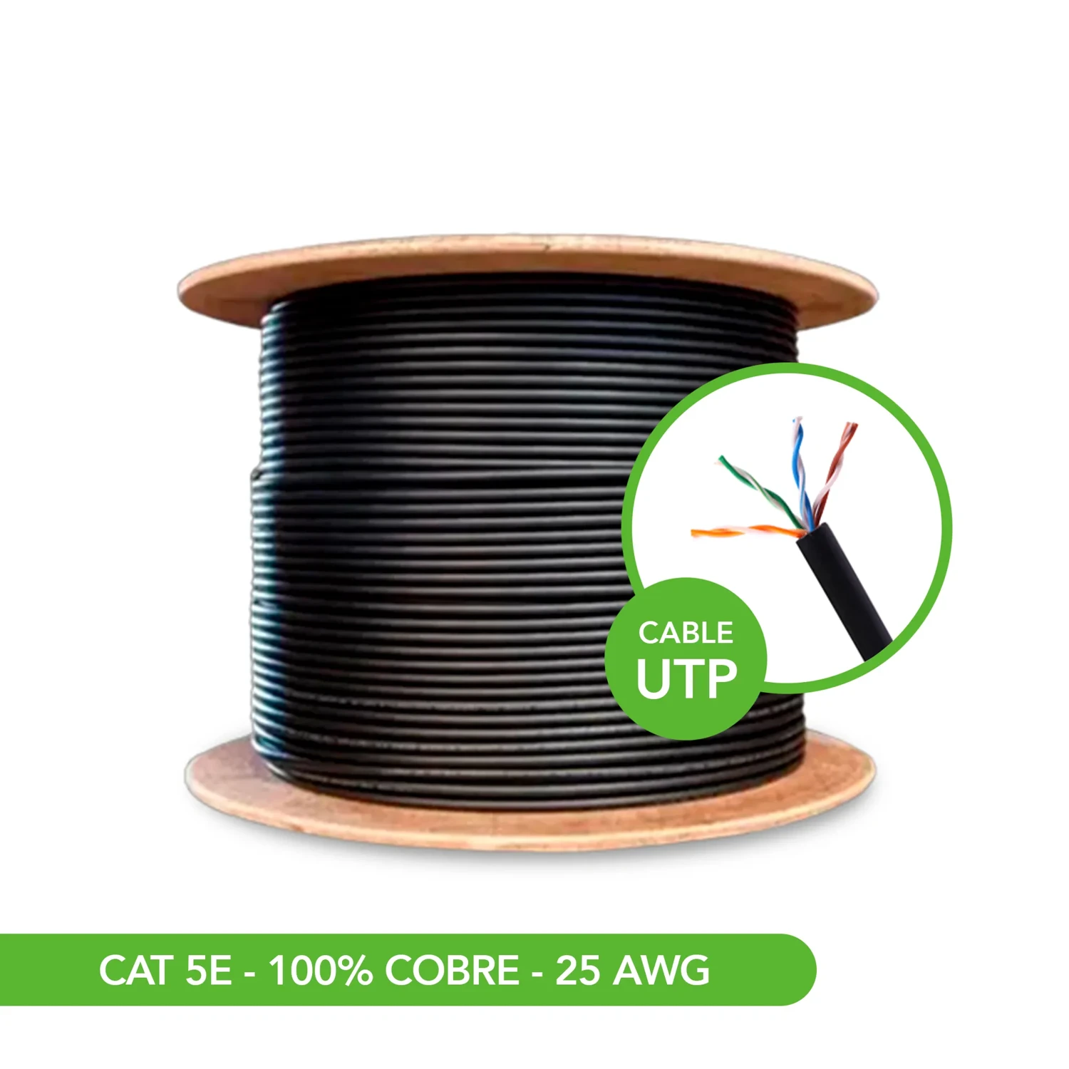 Cable UTP CAT5E BC Ext 305 Metros — foto 1