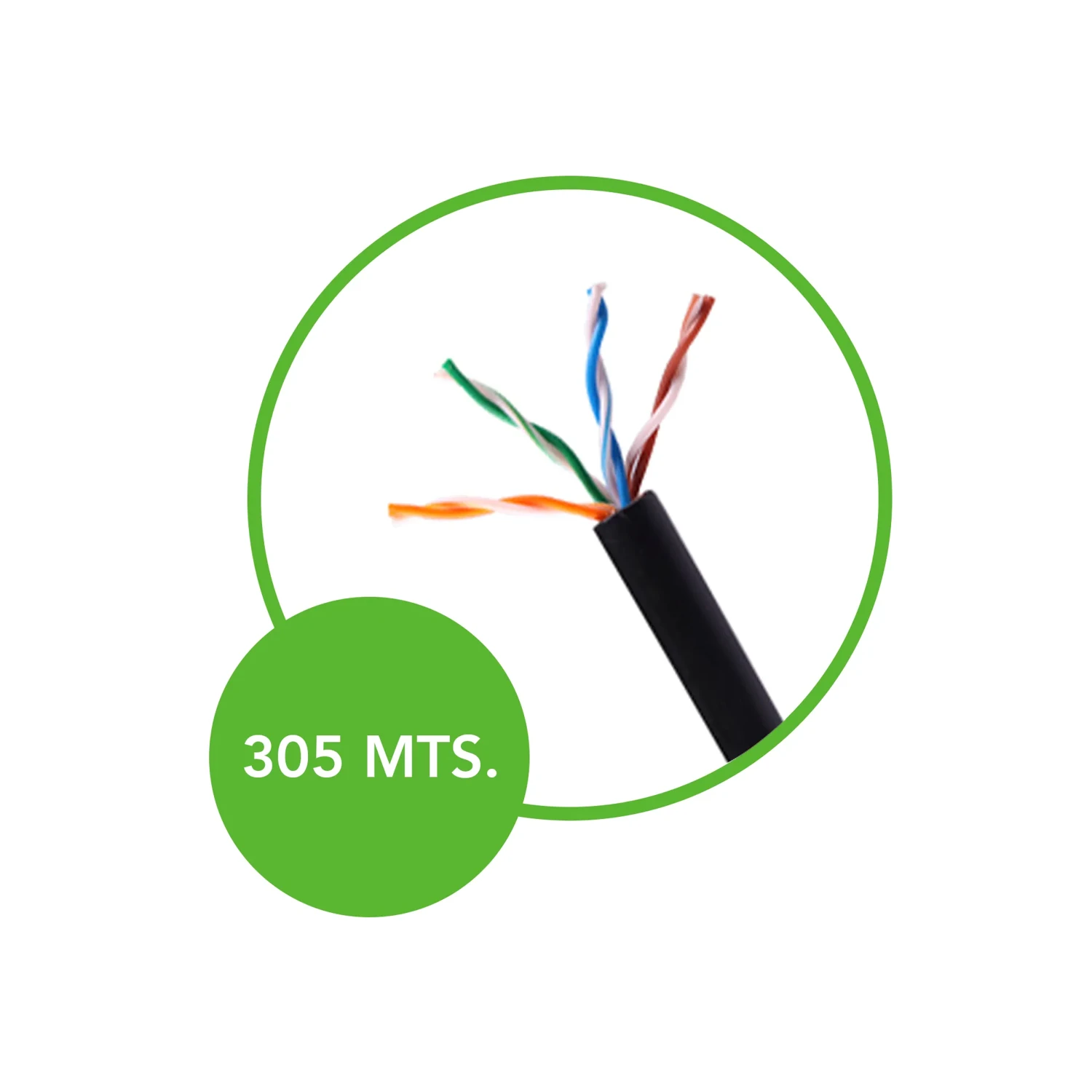 Cable UTP CAT5E BC Ext 305 Metros — foto 2