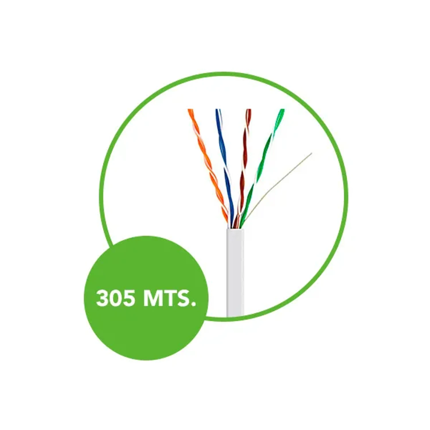 Cable UTP CAT5E Cca Int 305m Metros — foto 2