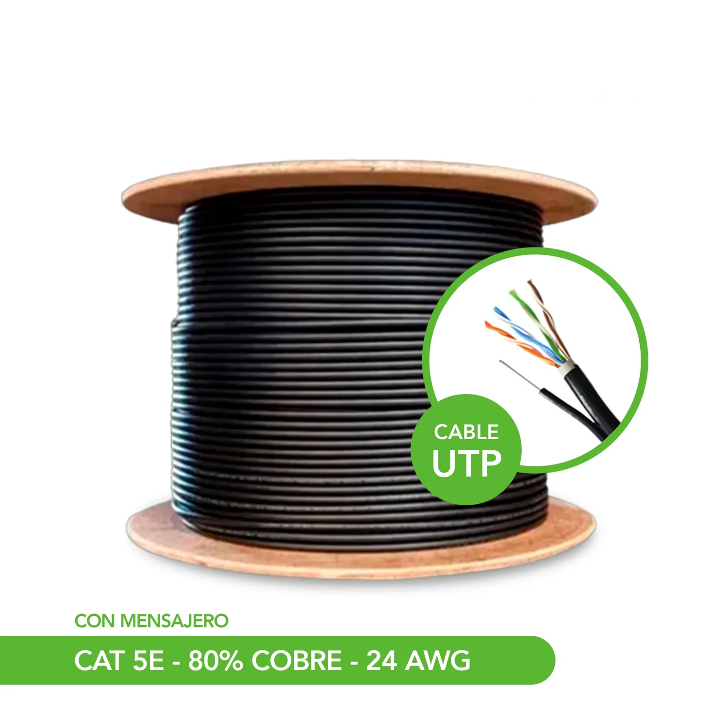 Cable UTP CAT5E Ccae Ext 305 Metros — foto 1