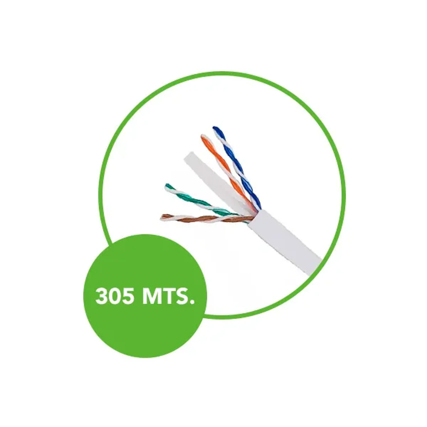 Cable UTP CAT5E Ccae Int 305 Metros — foto 2