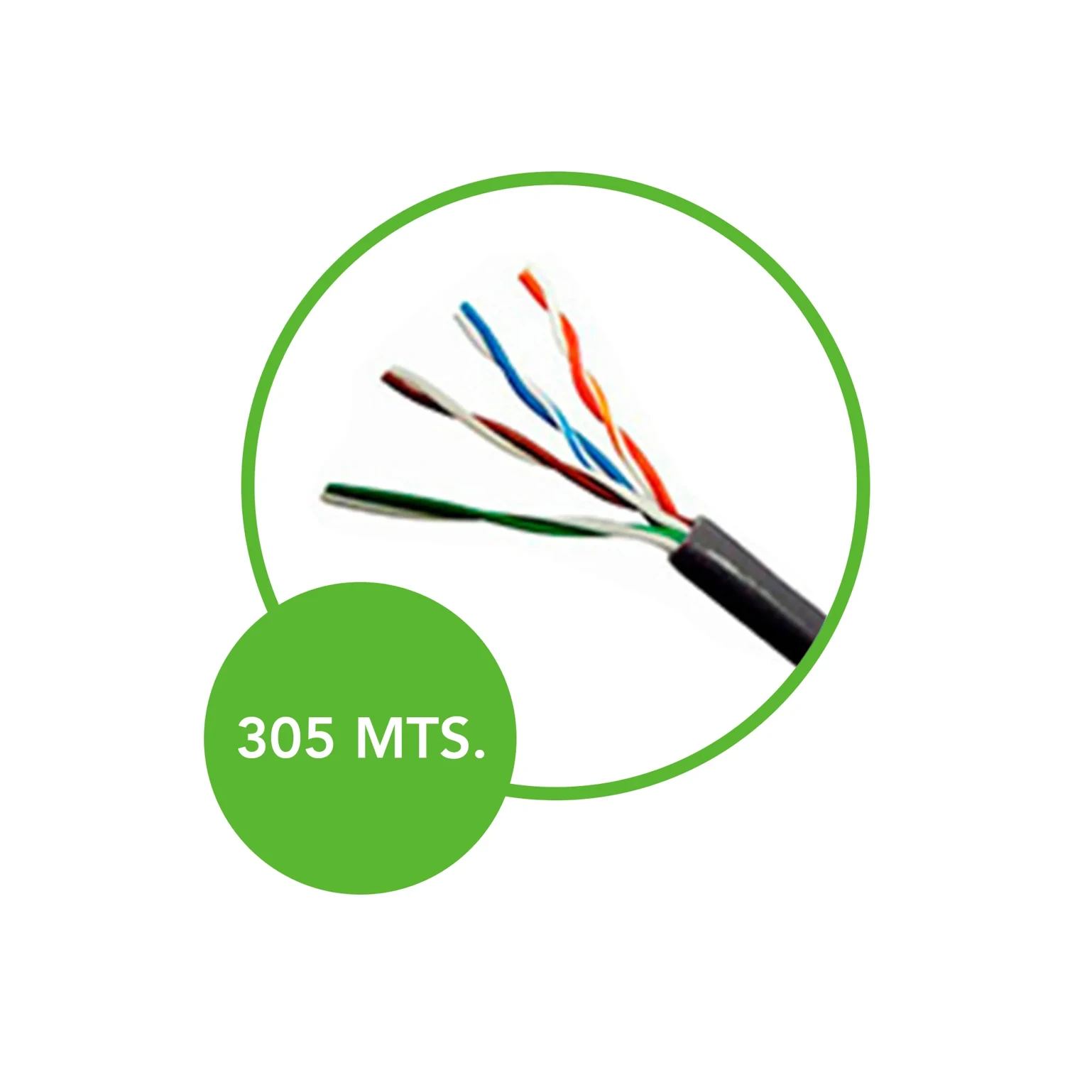 Cable UTP CAT5E Cca Ext 305 Metros — foto 2