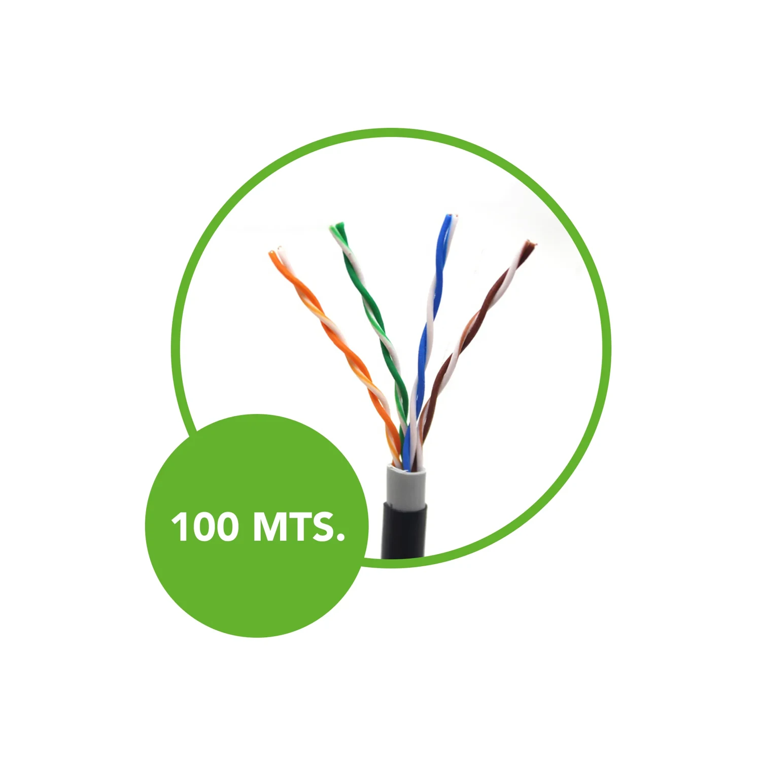 Cable UTP CAT5E Cca Ext 100 Metros — foto 2
