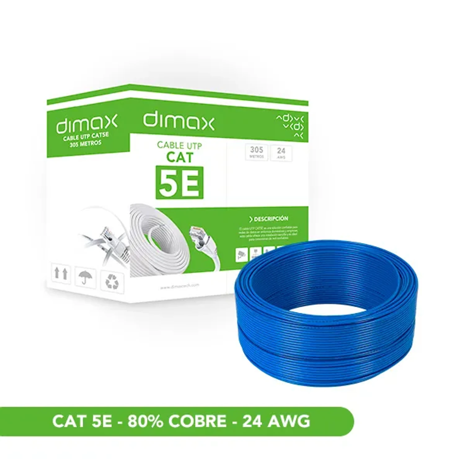 Cable UTP CAT5E Ccae Int 305 Metros — foto 1