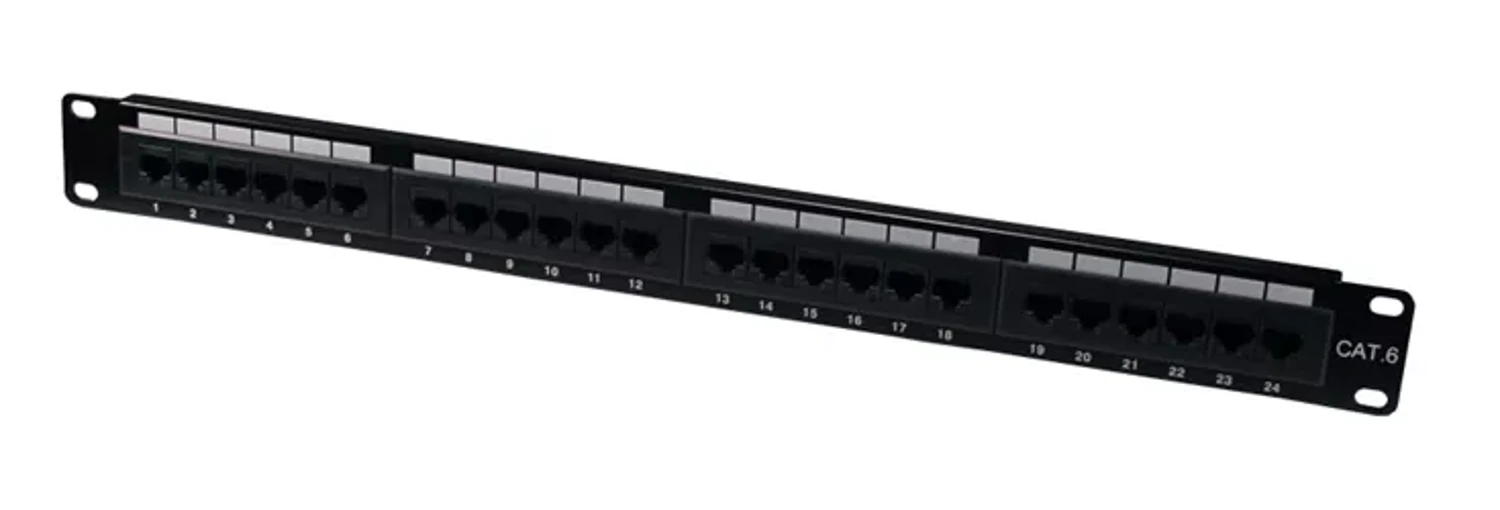 Patch Panel Cat 6 24 Puertos Cert UL — foto 1