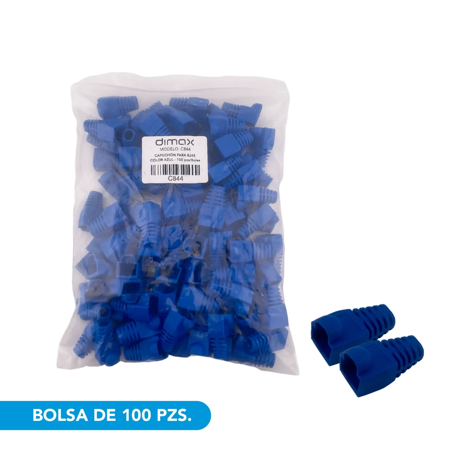 Capuchón para RJ45 Color Azul - 100 Uds. — foto 1