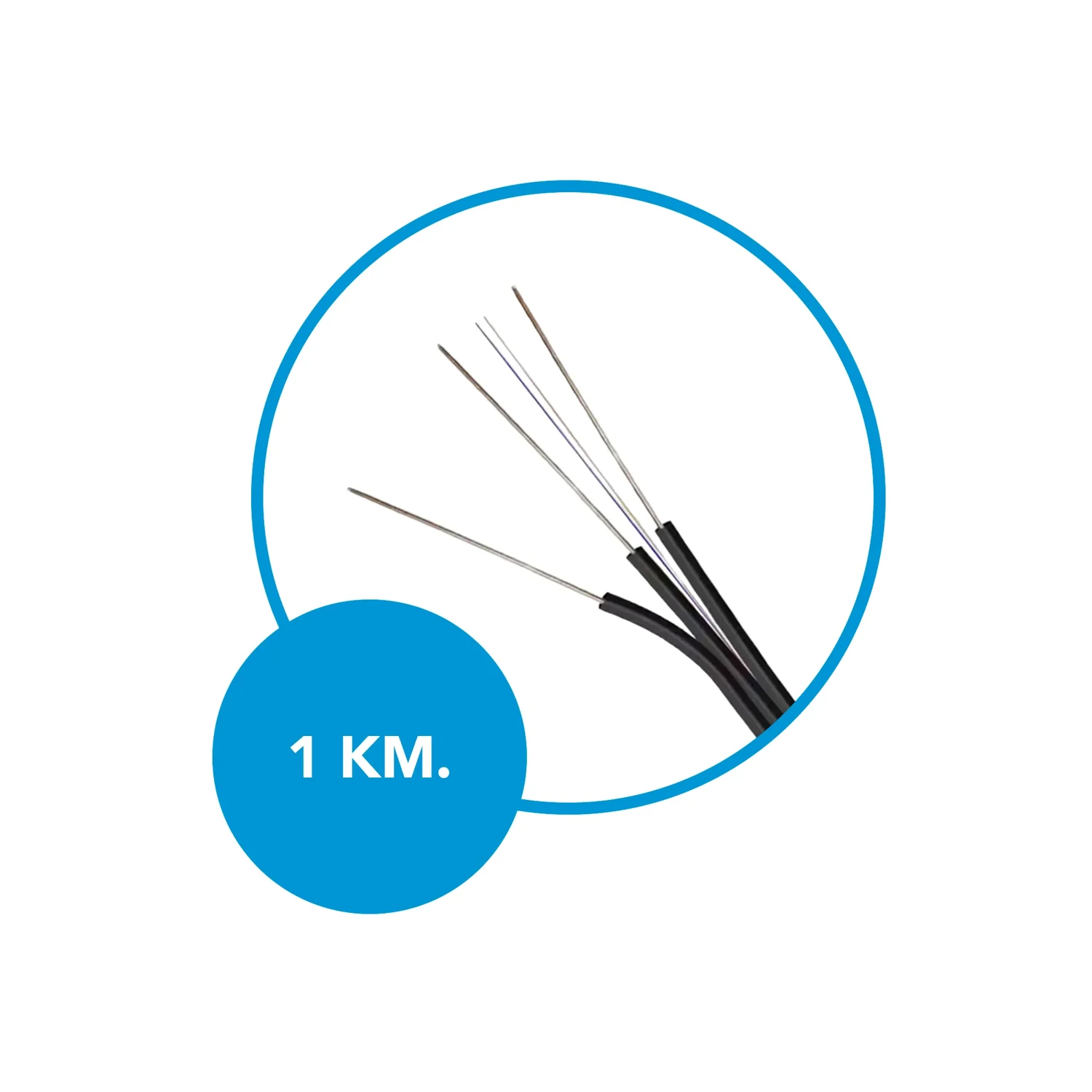 Cable Drop Frp 2 Hilos con Mensajero 1km — foto 2