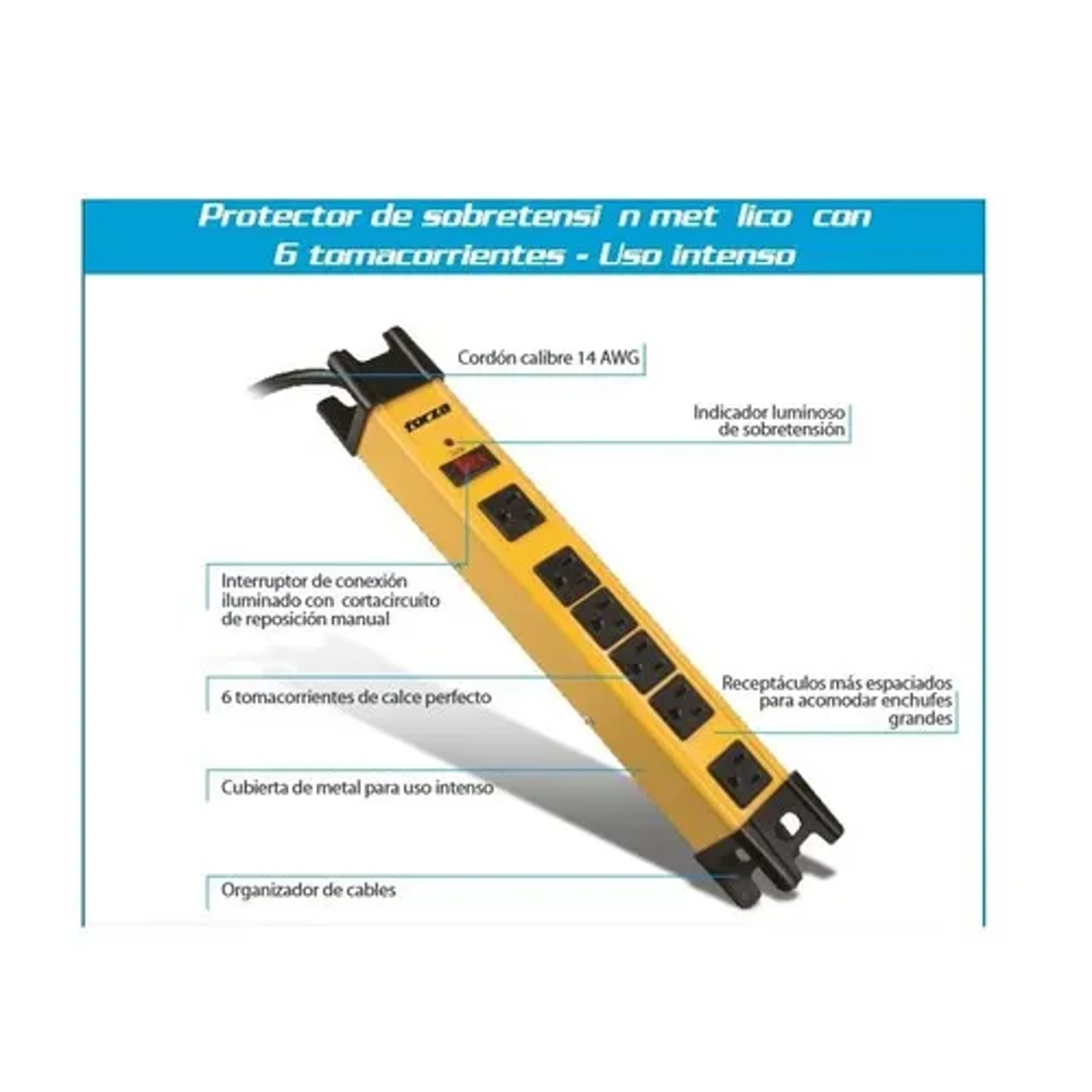 Protector de Sobretensión 2200w Metálico — foto 2