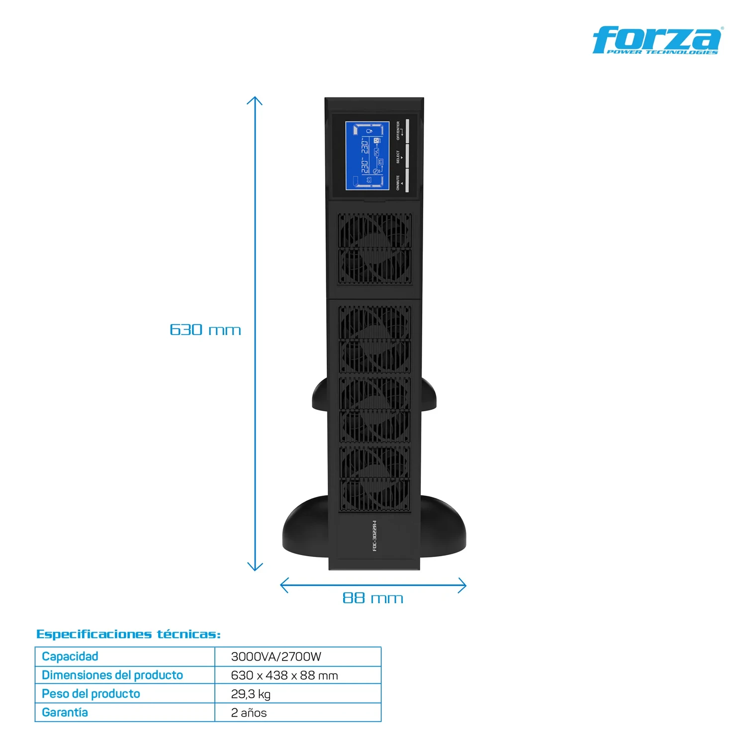 Ups en Línea 3000va/2700w Torre/bastidor — foto 3
