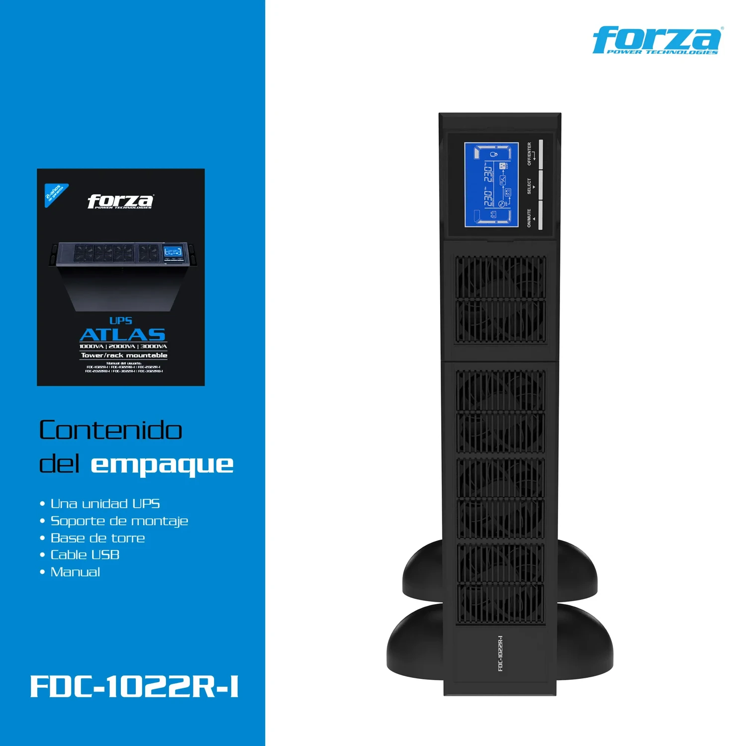 Ups en Línea 1000va/900w, Torre/bastidor — foto 3