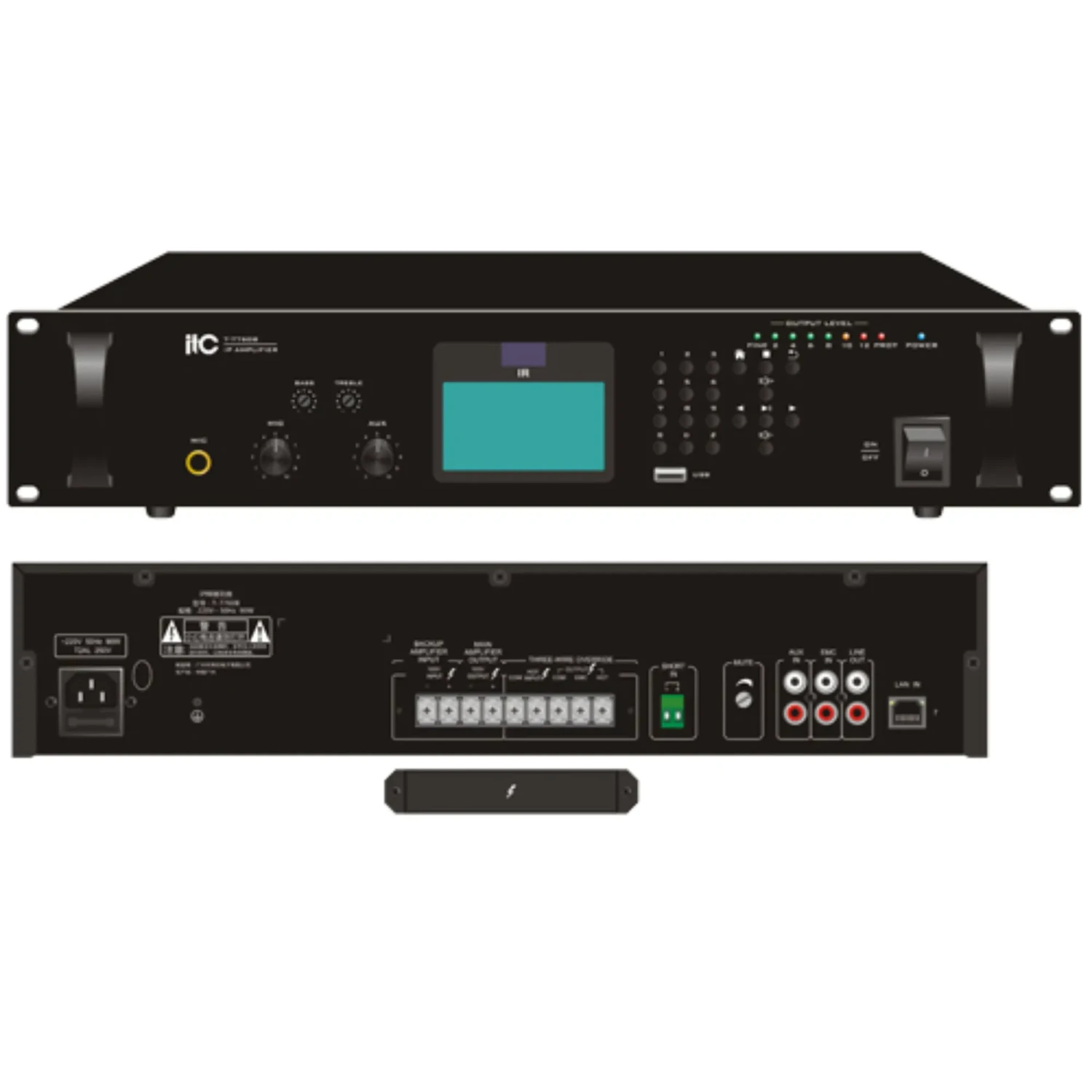 Amplificador IP Rackeable 350w — foto 1
