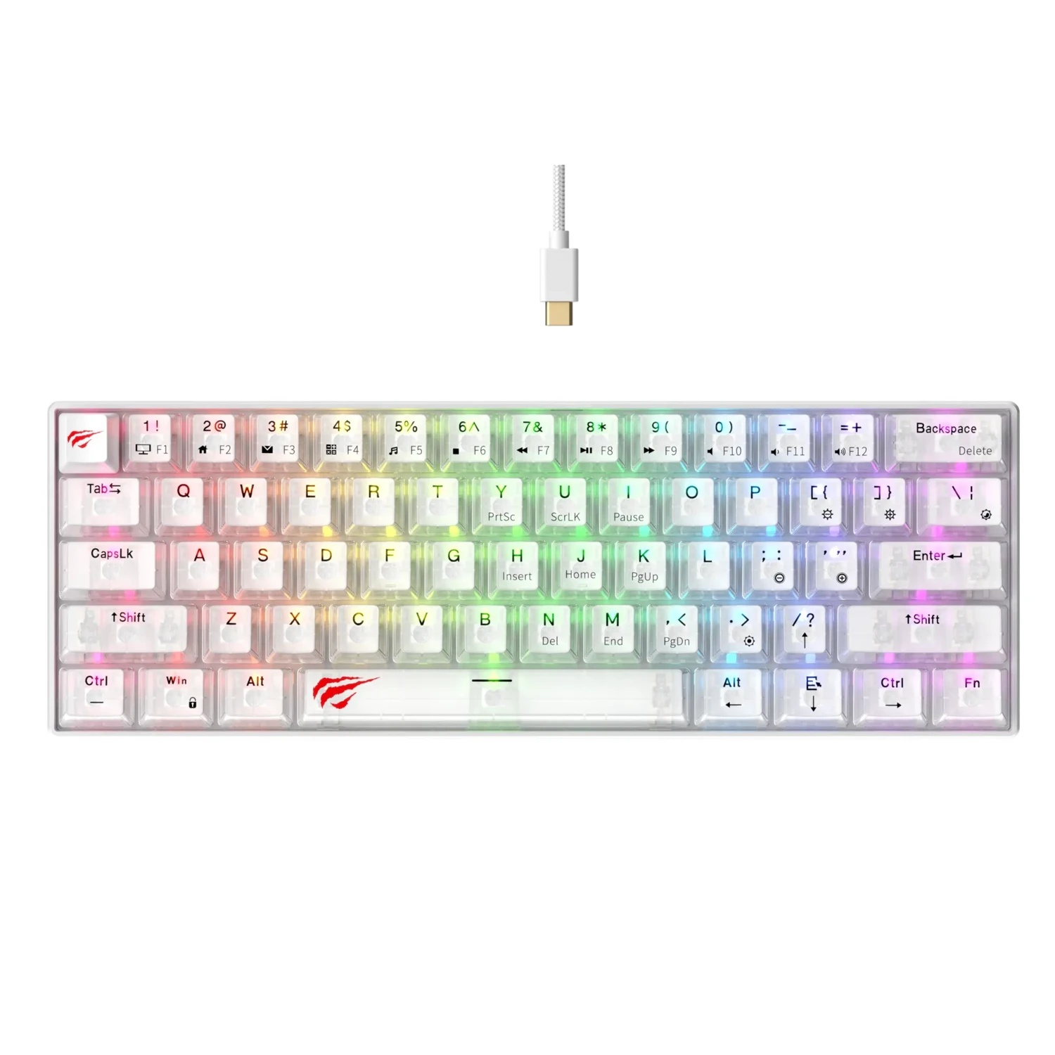 Teclado Mecanico RGB Transparente — foto 1