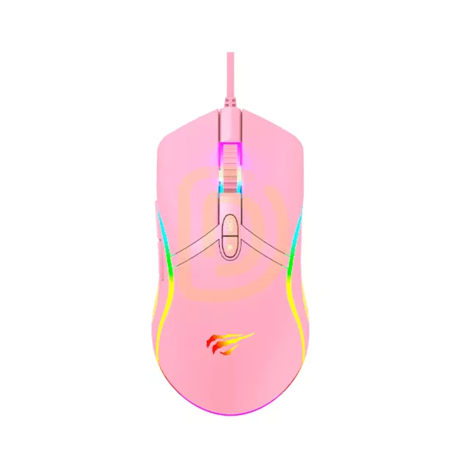 Mouse Gamer RGB Rosa — foto 1