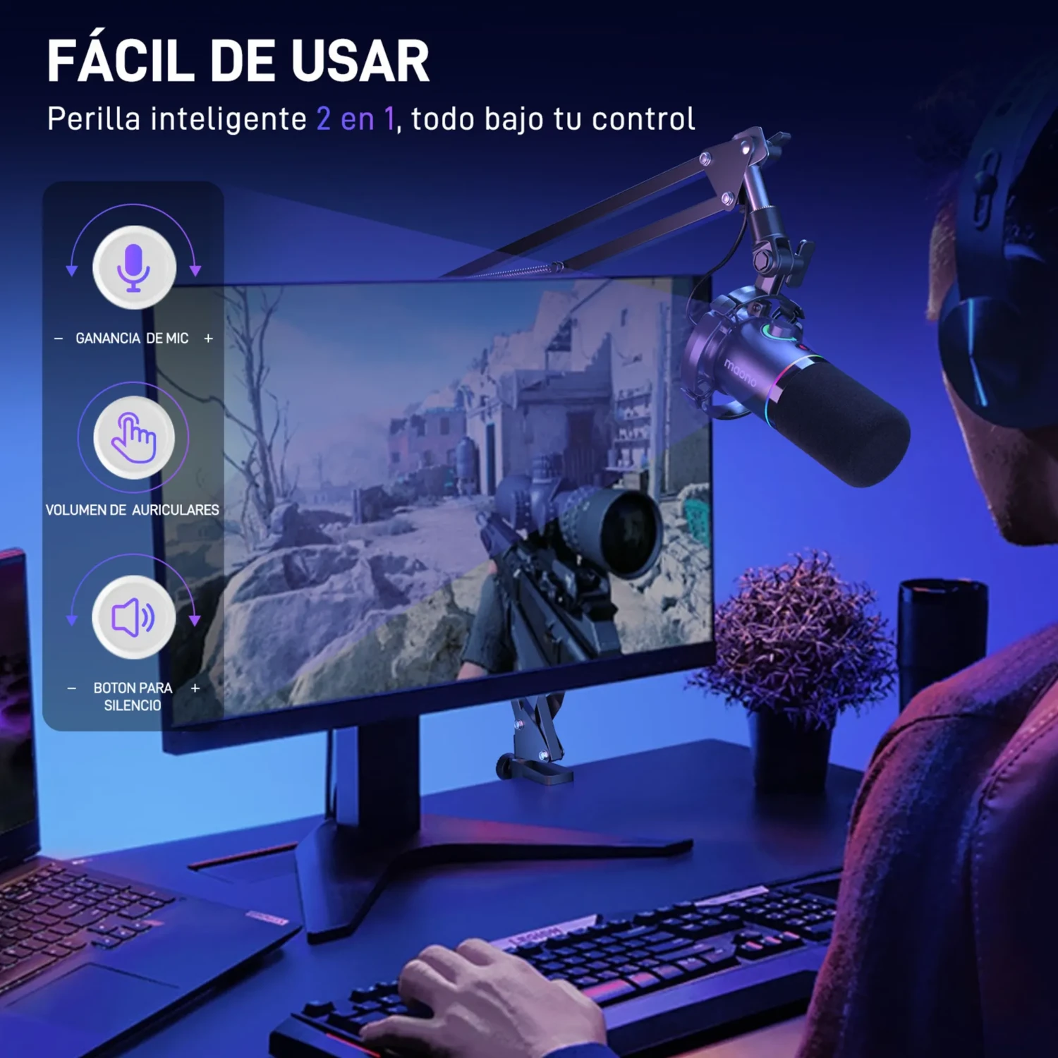 Microfono Dinamico Usb/xlr con Brazo — foto 6