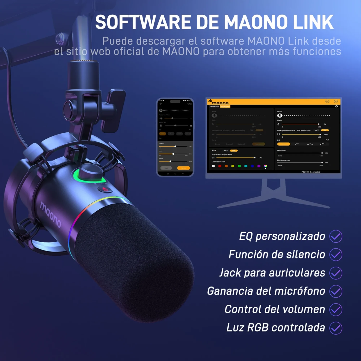 Microfono Dinamico Usb/xlr con Brazo — foto 7