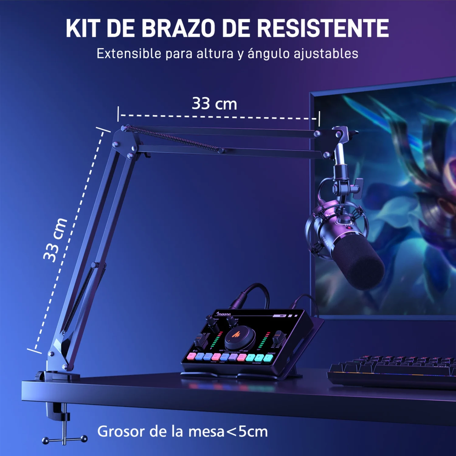 Microfono Dinamico Usb/xlr con Brazo — foto 8