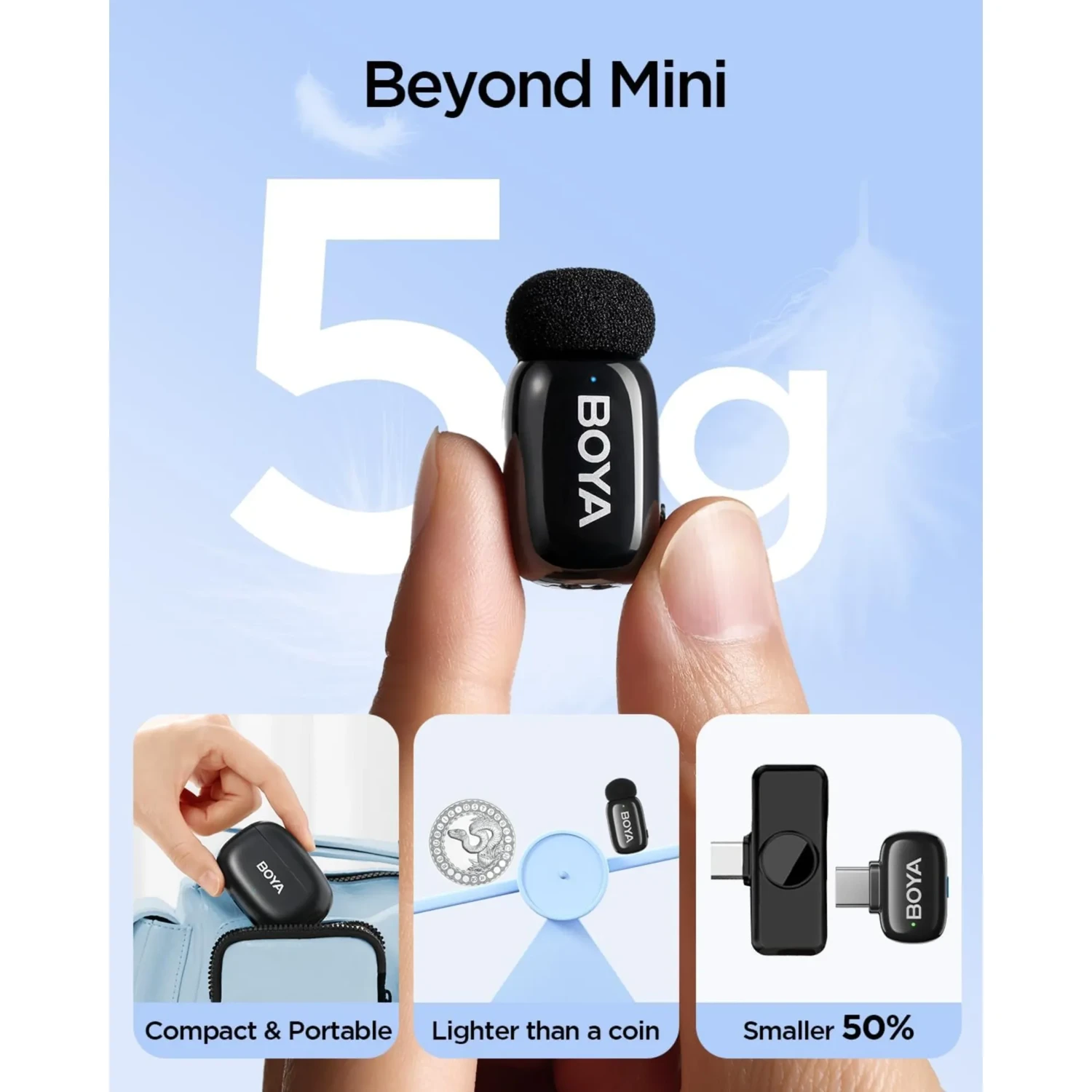 Mini Microfono Inalambrico Dual — foto 2