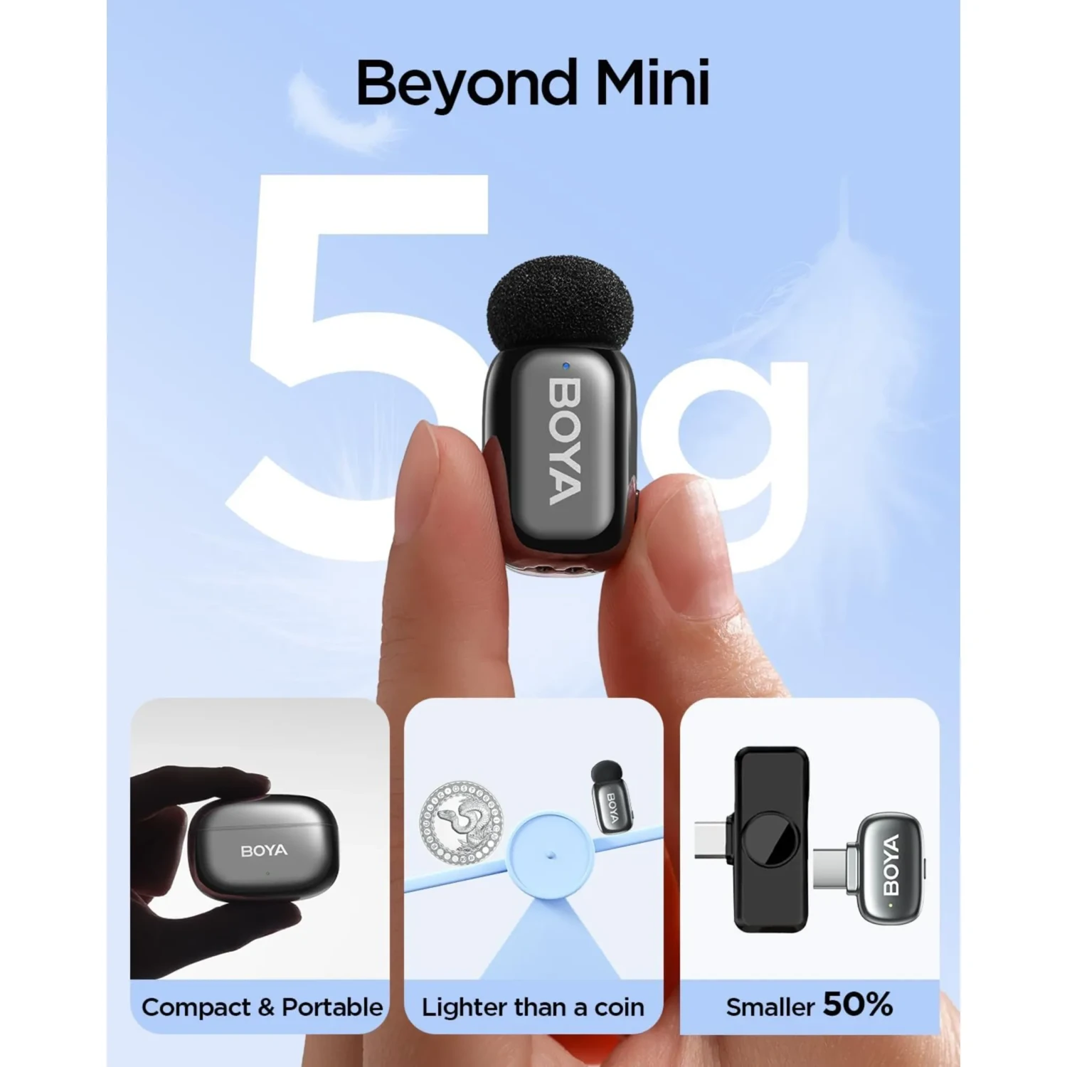 Mini Microfono Inalambrico Usb-c — foto 2