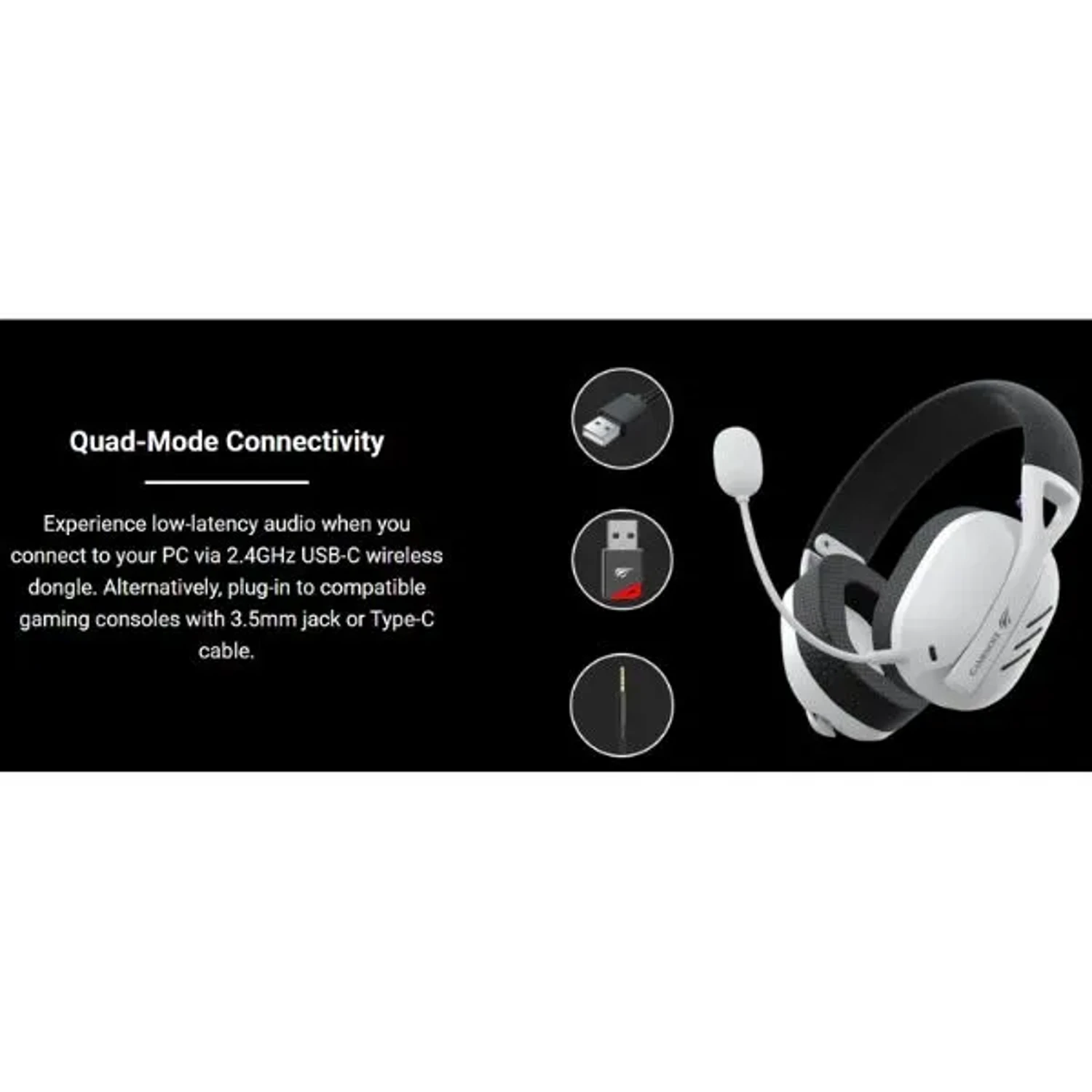 Audifonos Gamer Inalambricos Negro — foto 4