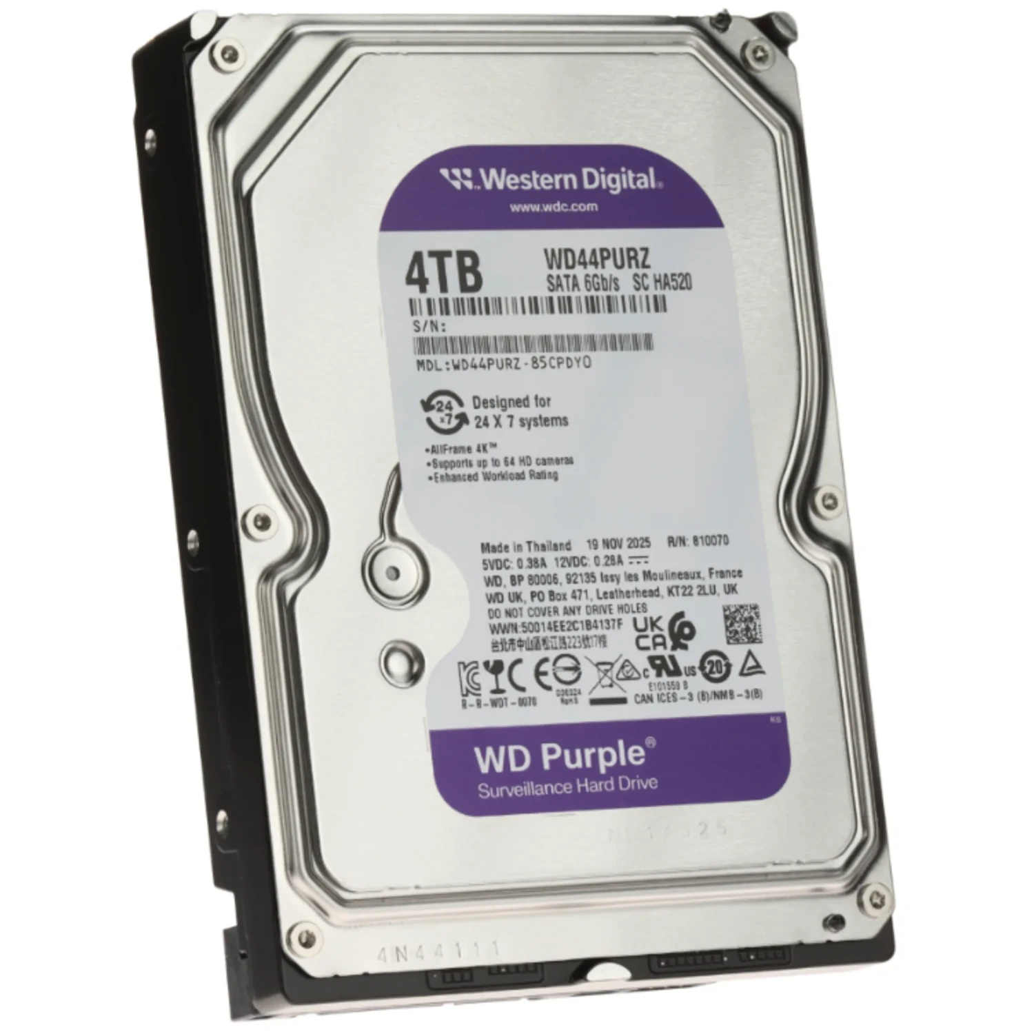 Disco Duro WD Purpura 4tb 3.5" — foto 1
