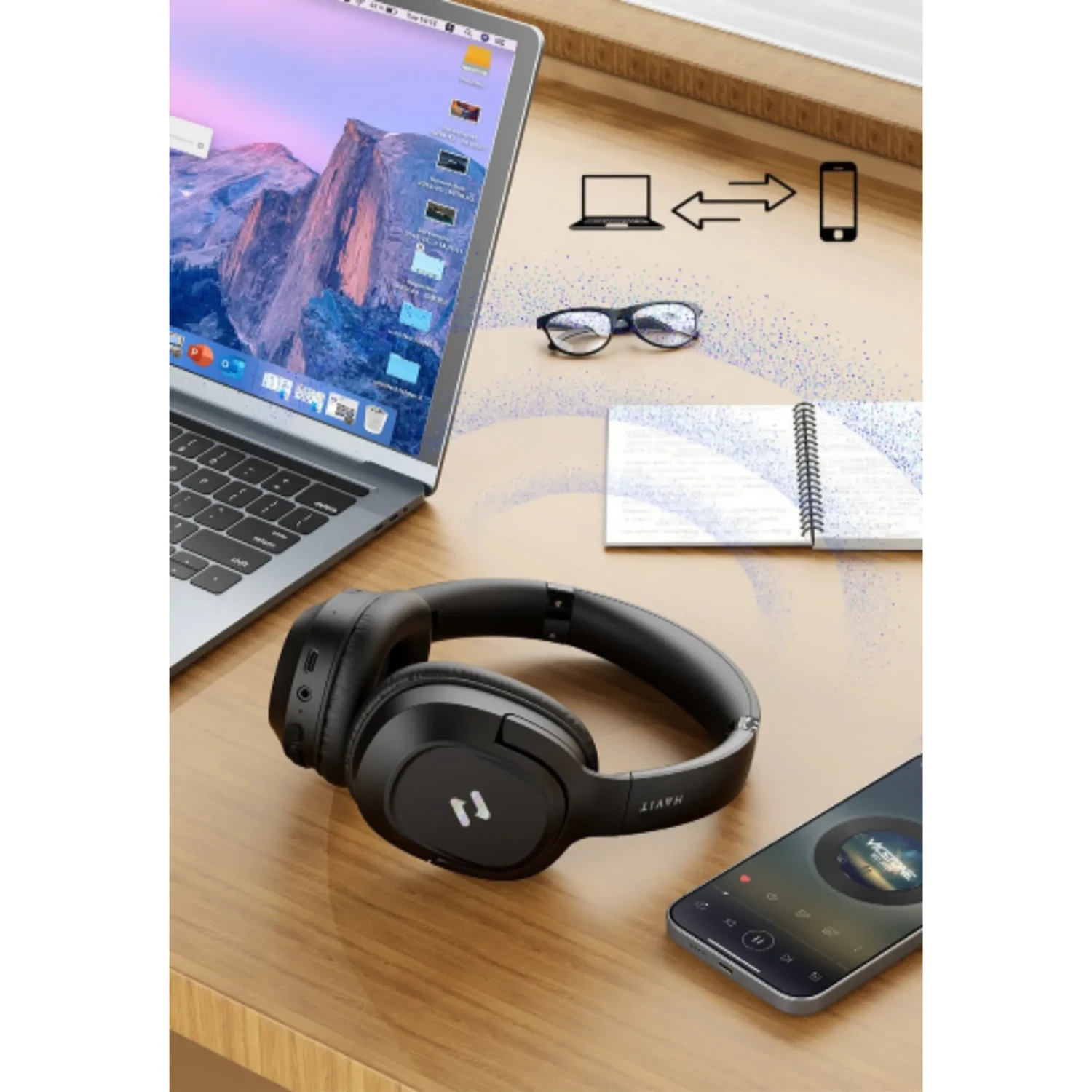 Audifonos Havit ANC Negro — foto 3