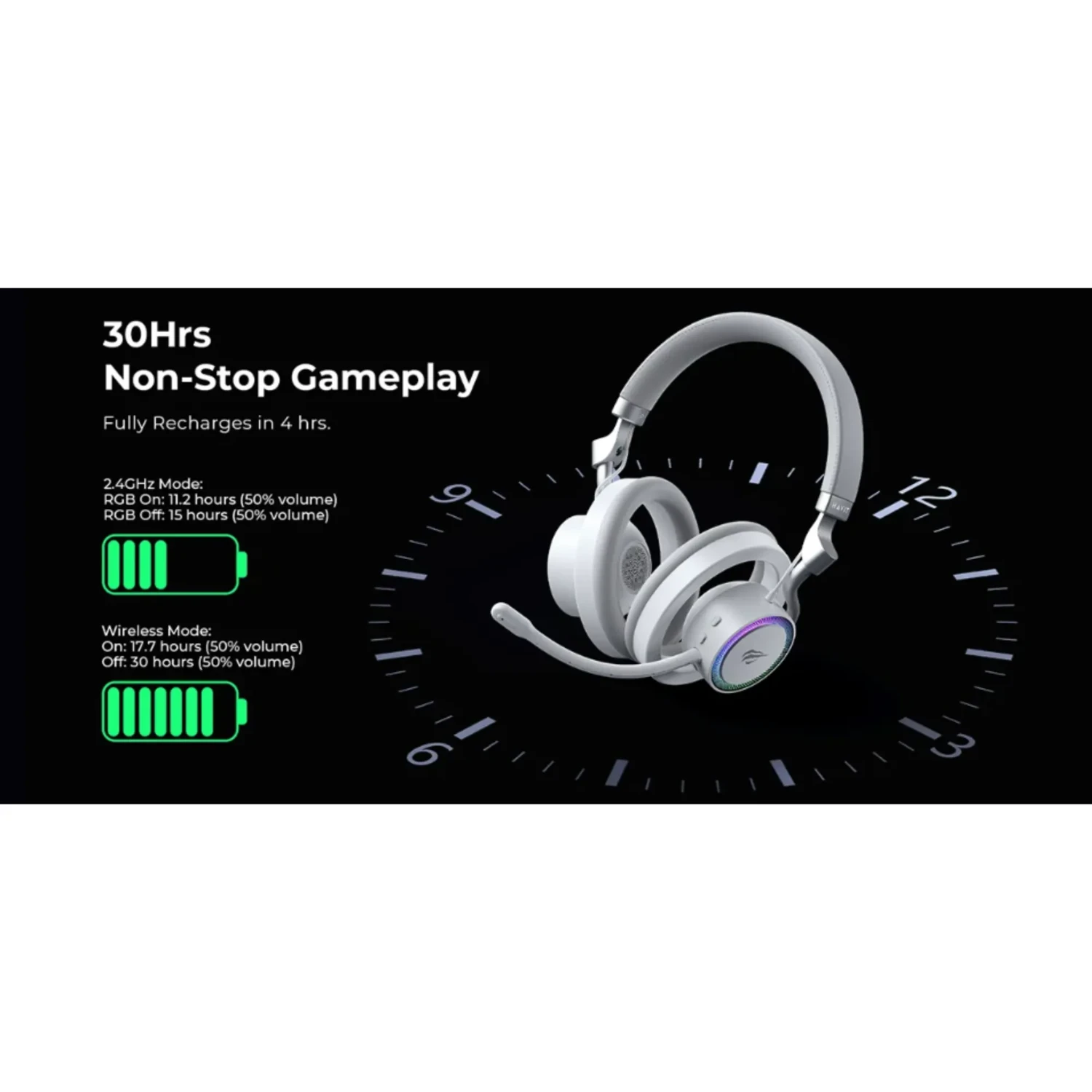 Audifonos de Oido Abierto Gamer RGB — foto 5