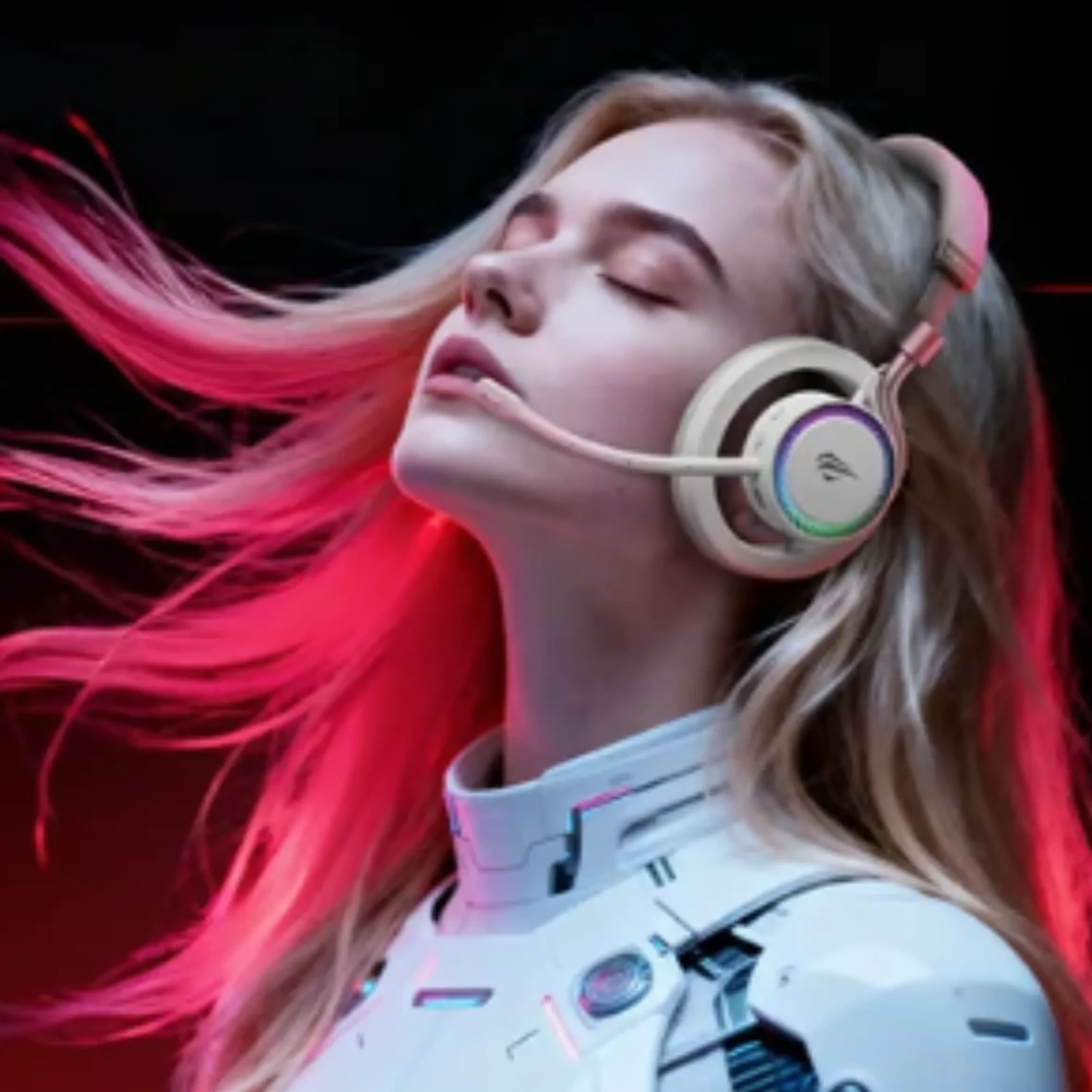 Audifonos de Oido Abierto Gamer RGB — foto 6