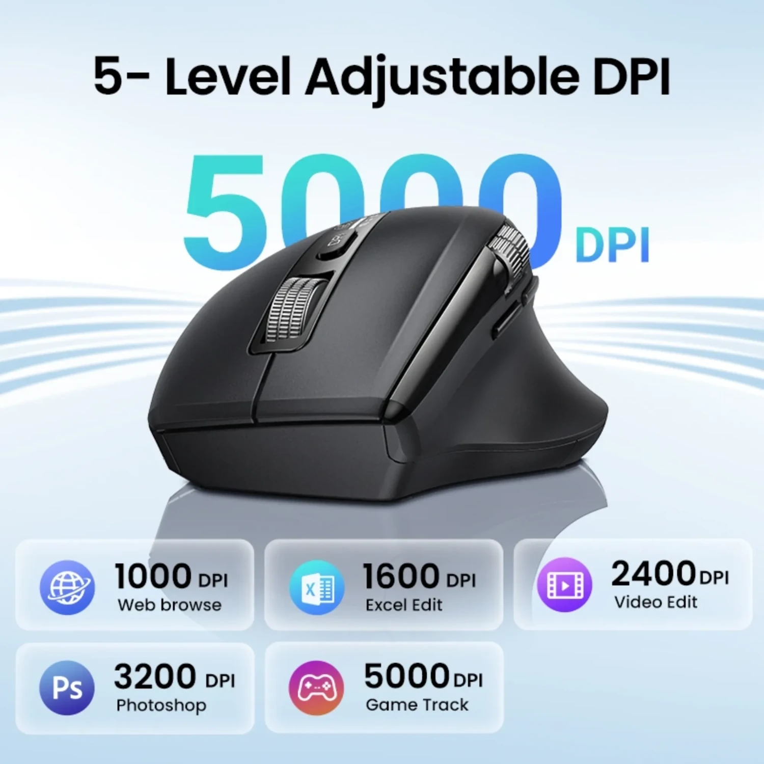 Mouse Ergonomico Multi Modo 5000dpi — foto 5