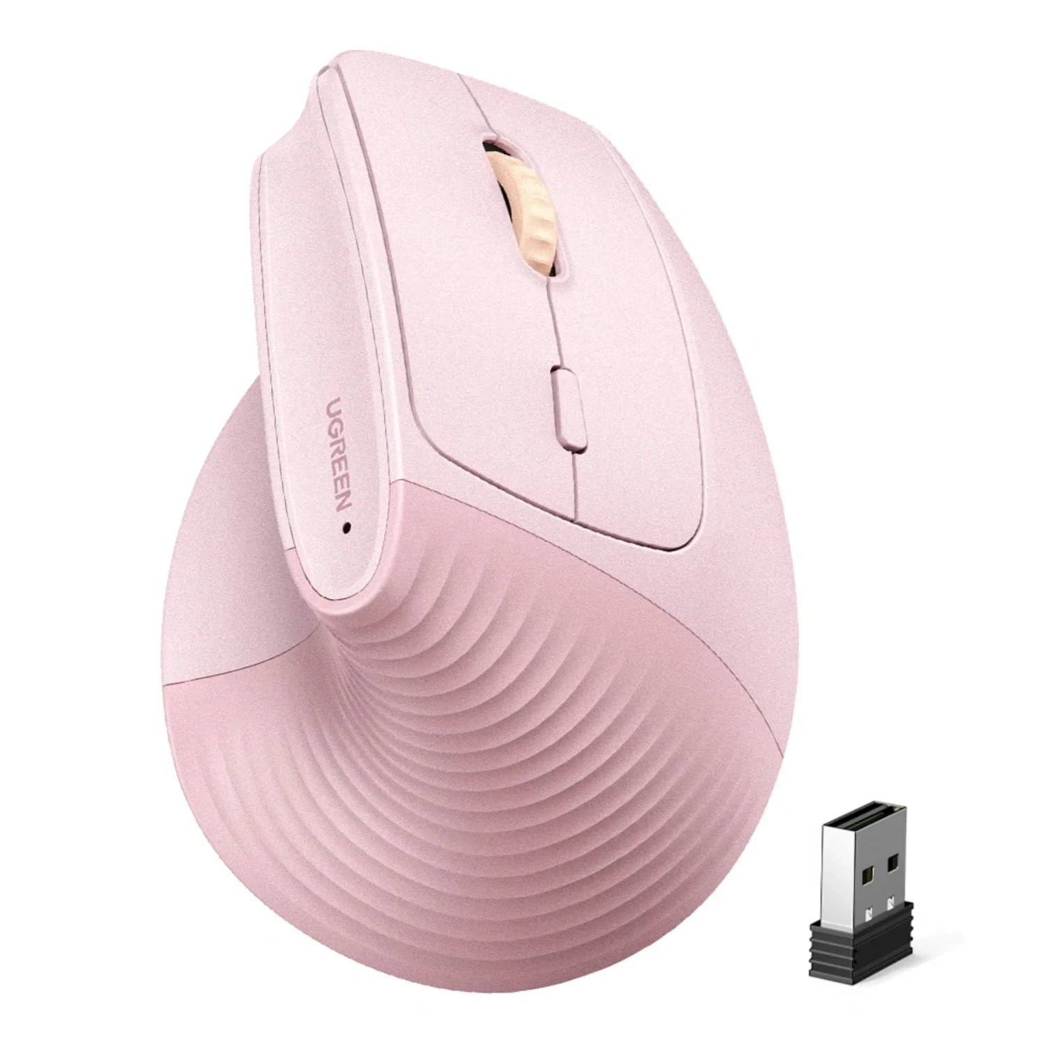 Mouse Ergonomico Vertical Rosado — foto 2