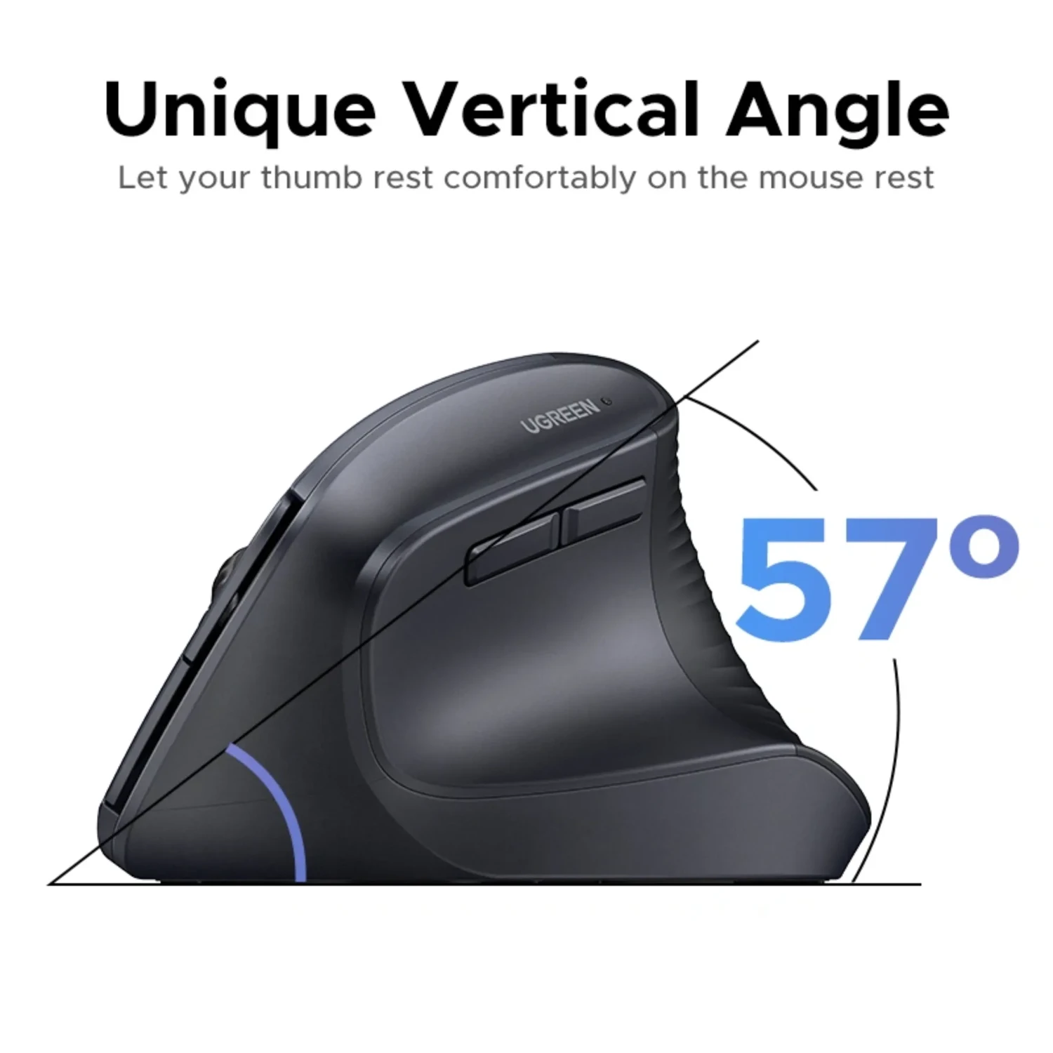 Mouse Ergonomico Vertical Rosado — foto 3