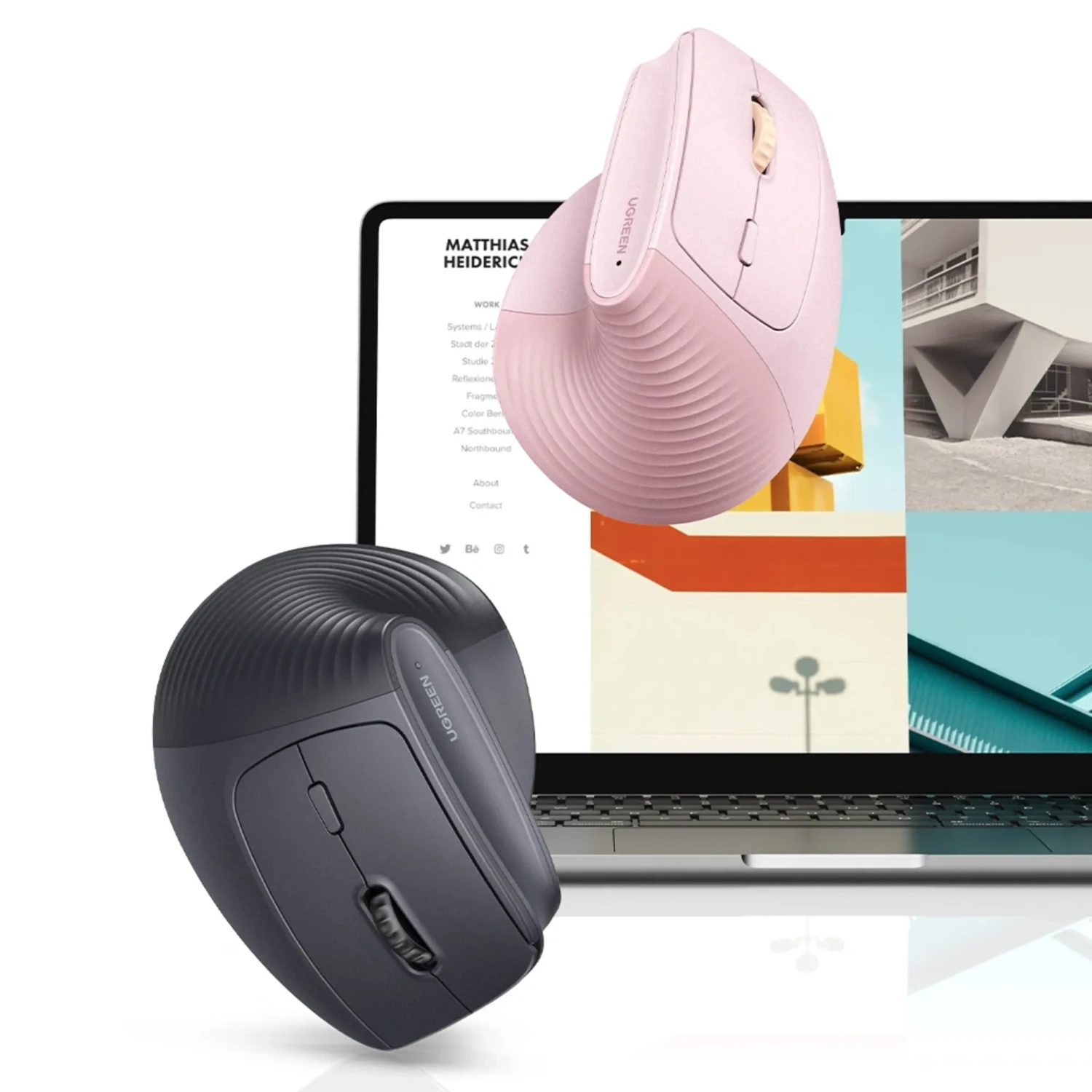Mouse Ergonomico Vertical Rosado — foto 10