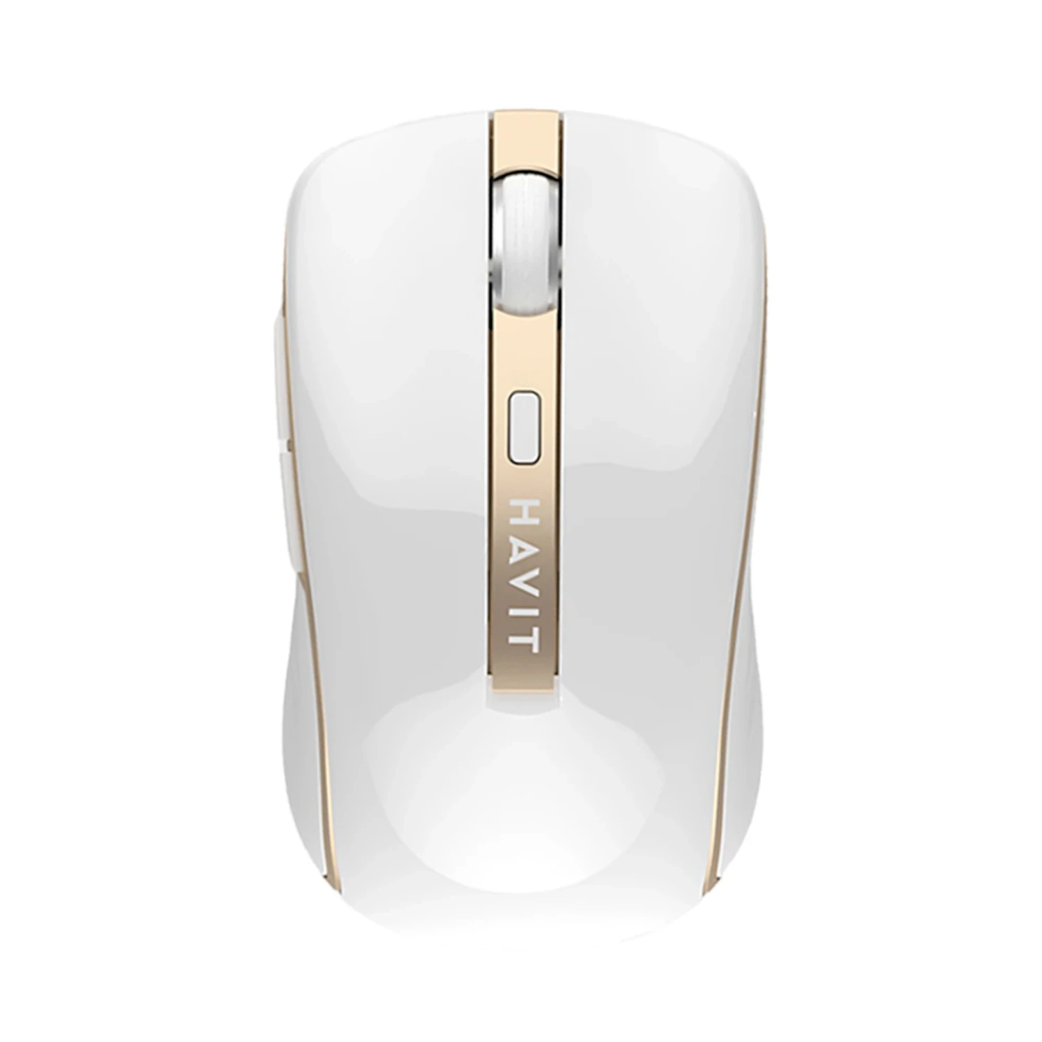 Mouse Inalambrico Blanco-dorado — foto 1