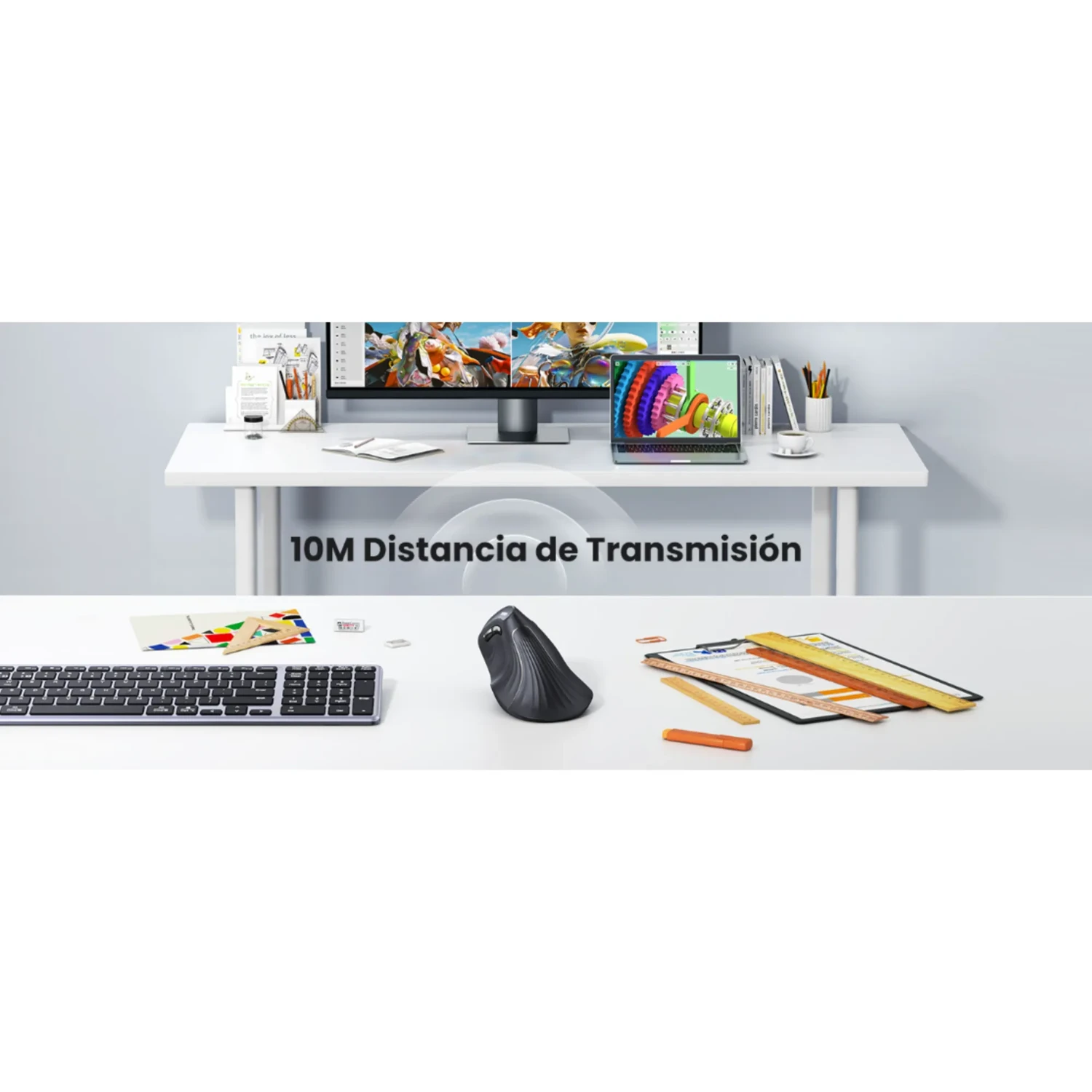 Mouse Inalambrico Dual Vertical Ugreen — foto 4