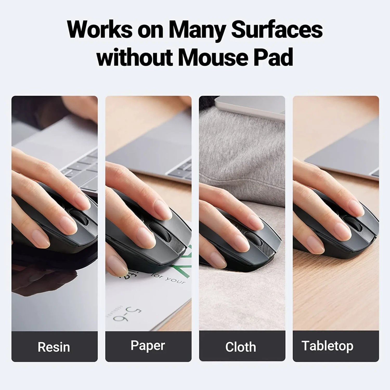 Mouse Inalambrico Ergonomico 2.4g Negro — foto 6