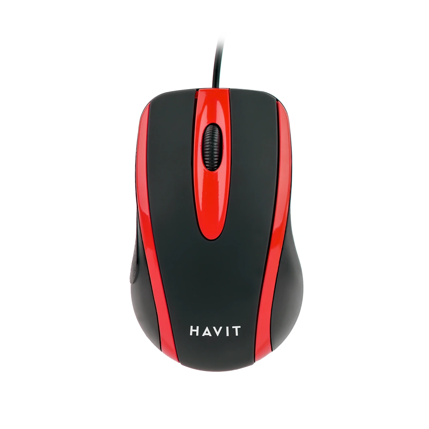 Mouse USB Havit Color Negro-rojo — foto 1